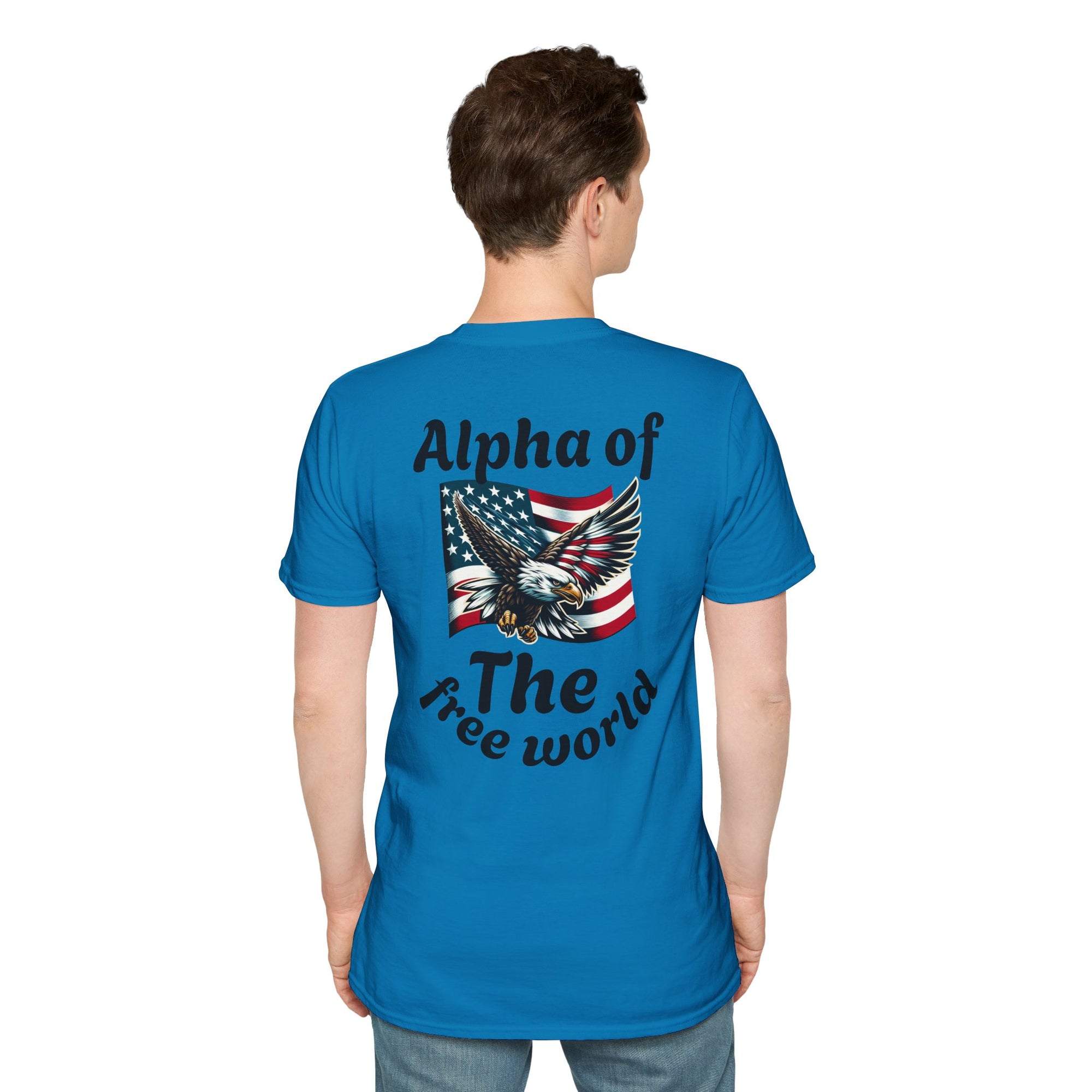 Patriotic Graphic T-Shirt, Unisex Softstyle Tee, Independence Day Gift, Freedom Apparel, Americana Clothing