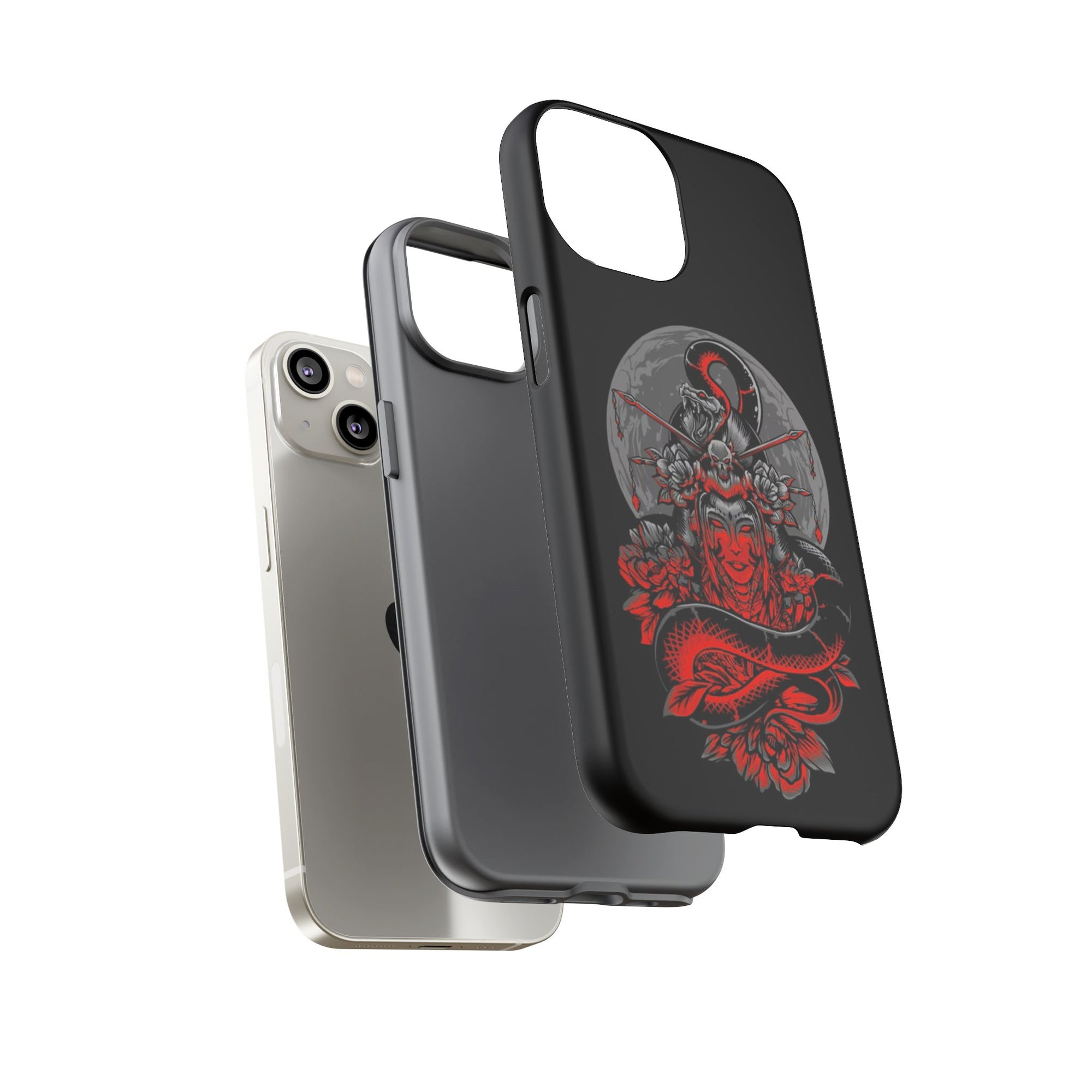 Tough Cases for iPhone, Dragon & Warrior Design, Durable Phone Protection, Perfect Gift for Tech Lovers, Unique Gifting