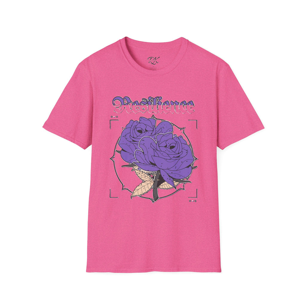 Purple Rose Graphic T-Shirt, Soft Stylish Tee, Unisex Floral Apparel, Gift for Her, Spring Outfit Idea, Vintage Aesthetic Top