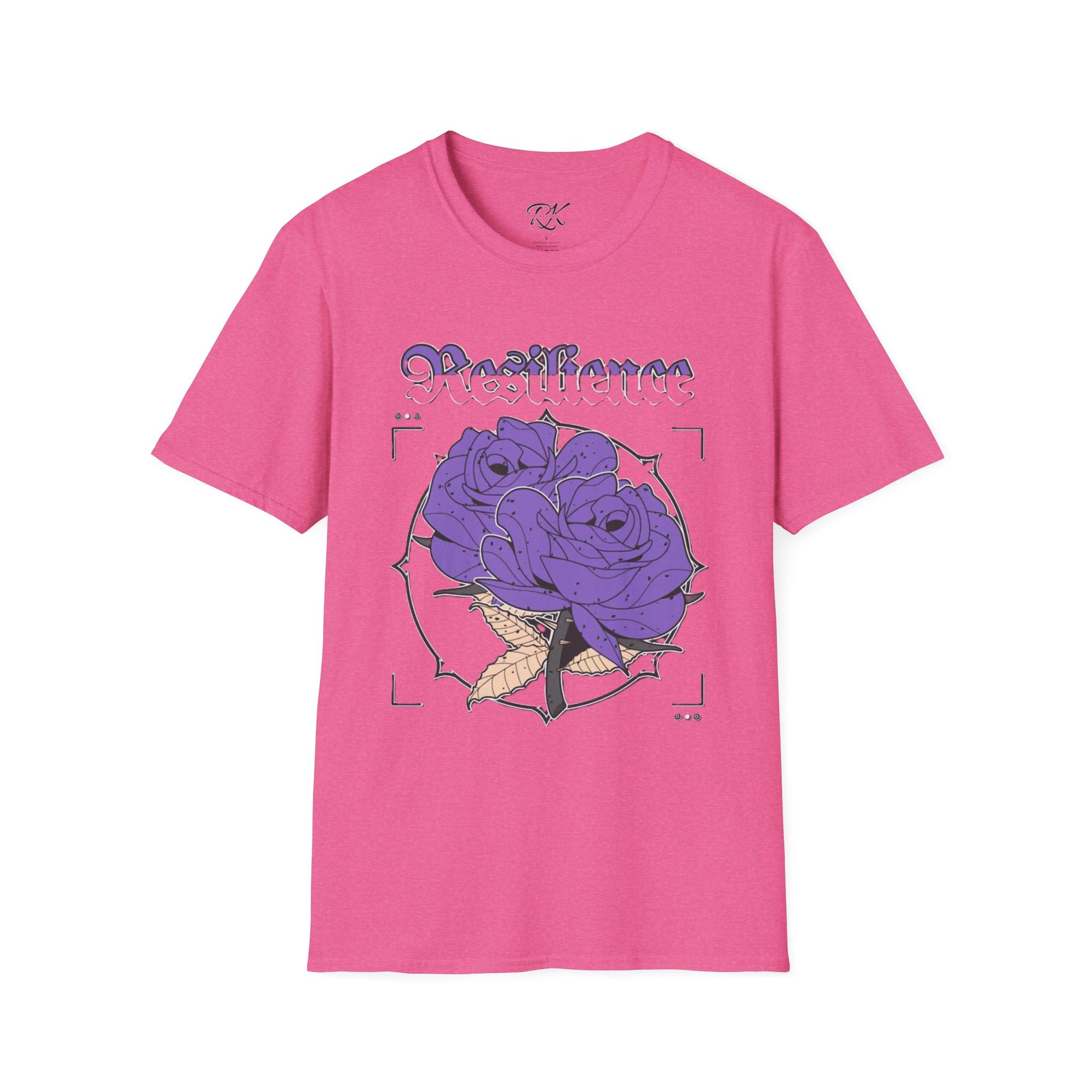 Purple Rose Graphic T-Shirt, Soft Stylish Tee, Unisex Floral Apparel, Gift for Her, Spring Outfit Idea, Vintage Aesthetic Top