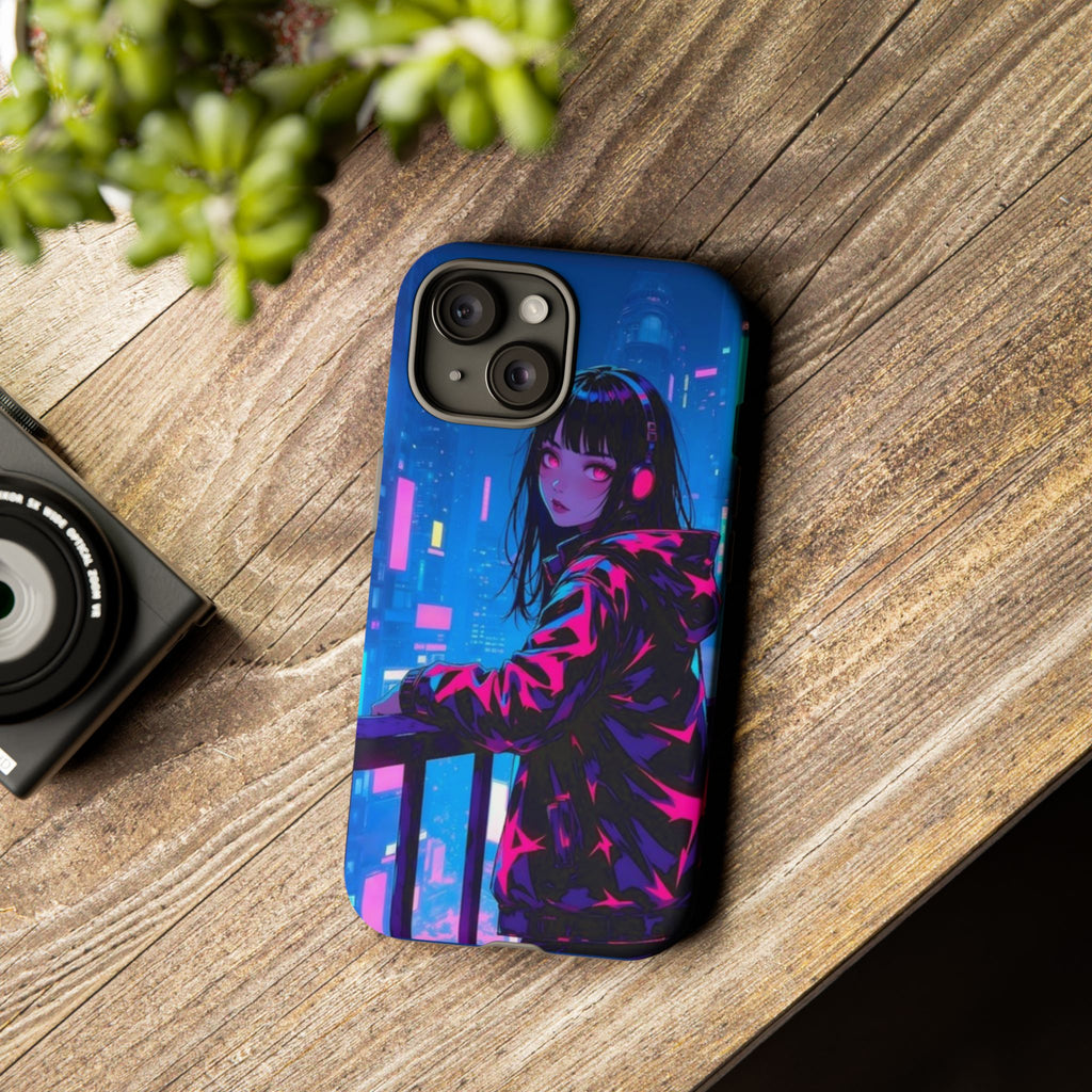 Futuristic Phone Case, Cyberpunk Aesthetic, Tough Phone Cover, Urban Style, Gift for Tech Lovers, Unique Phone Accessories, Streetwear [...]