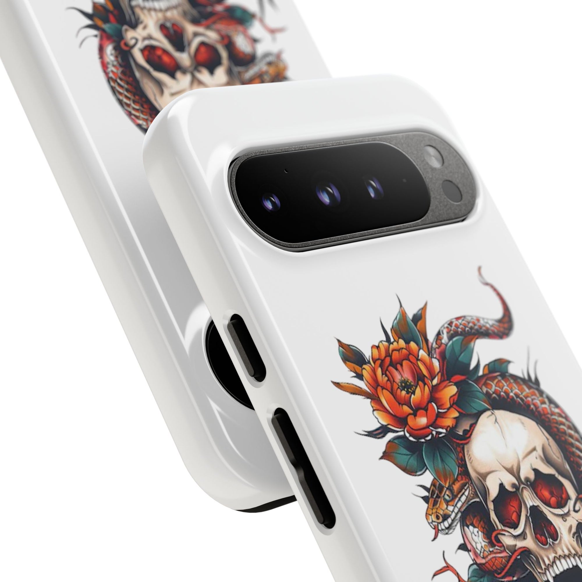 Tough Cases: Skull and Snake Phone Cases, Edgy Accessories, Alternative Fashion, Quirky Gift Ideas, Gothic Style