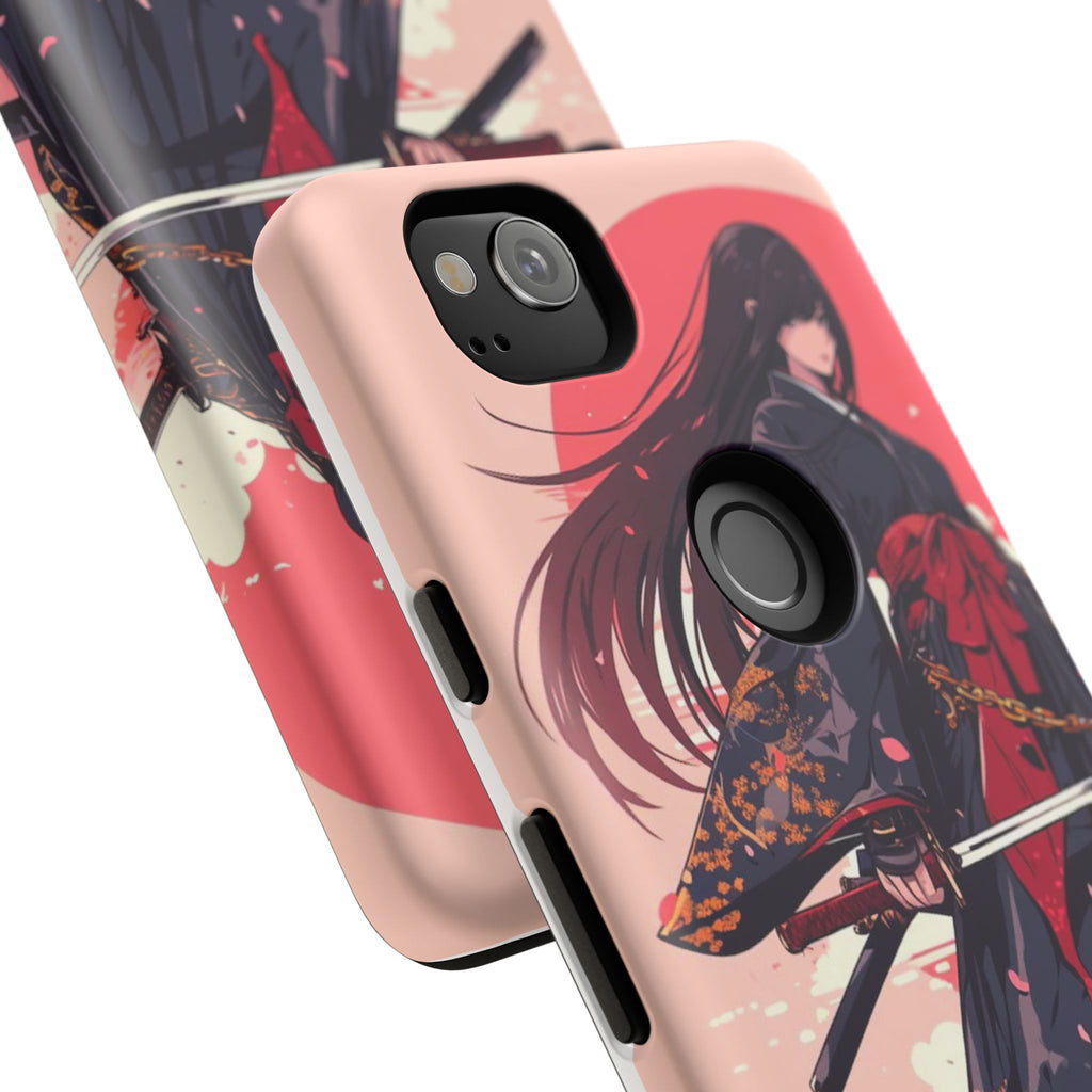 Stylish Phone Case with Warrior Design, Tough Phone Cover for Anime Lovers, Gift for Gamers, Cute Phone Accessories, Unique Tech Gifts