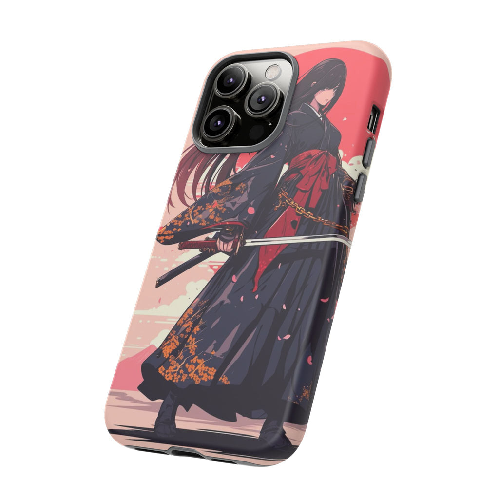 Stylish Phone Case with Warrior Design, Tough Phone Cover for Anime Lovers, Gift for Gamers, Cute Phone Accessories, Unique Tech Gifts