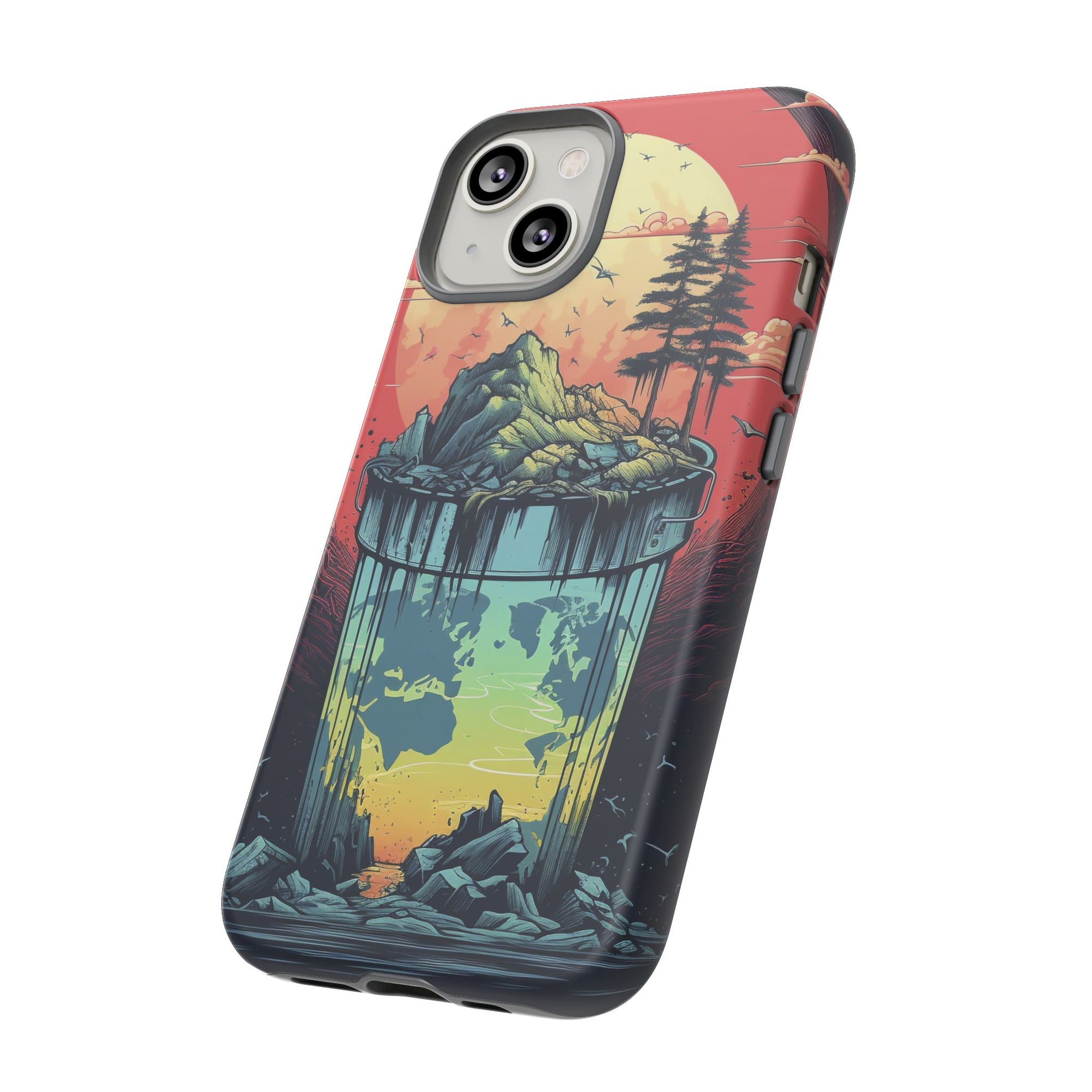 Vibrant Nature-Themed Phone Case, Tough Cases for Adventurers, Eco-Friendly, Trendy Phone Accessory, Great Gift for Nature Lovers
