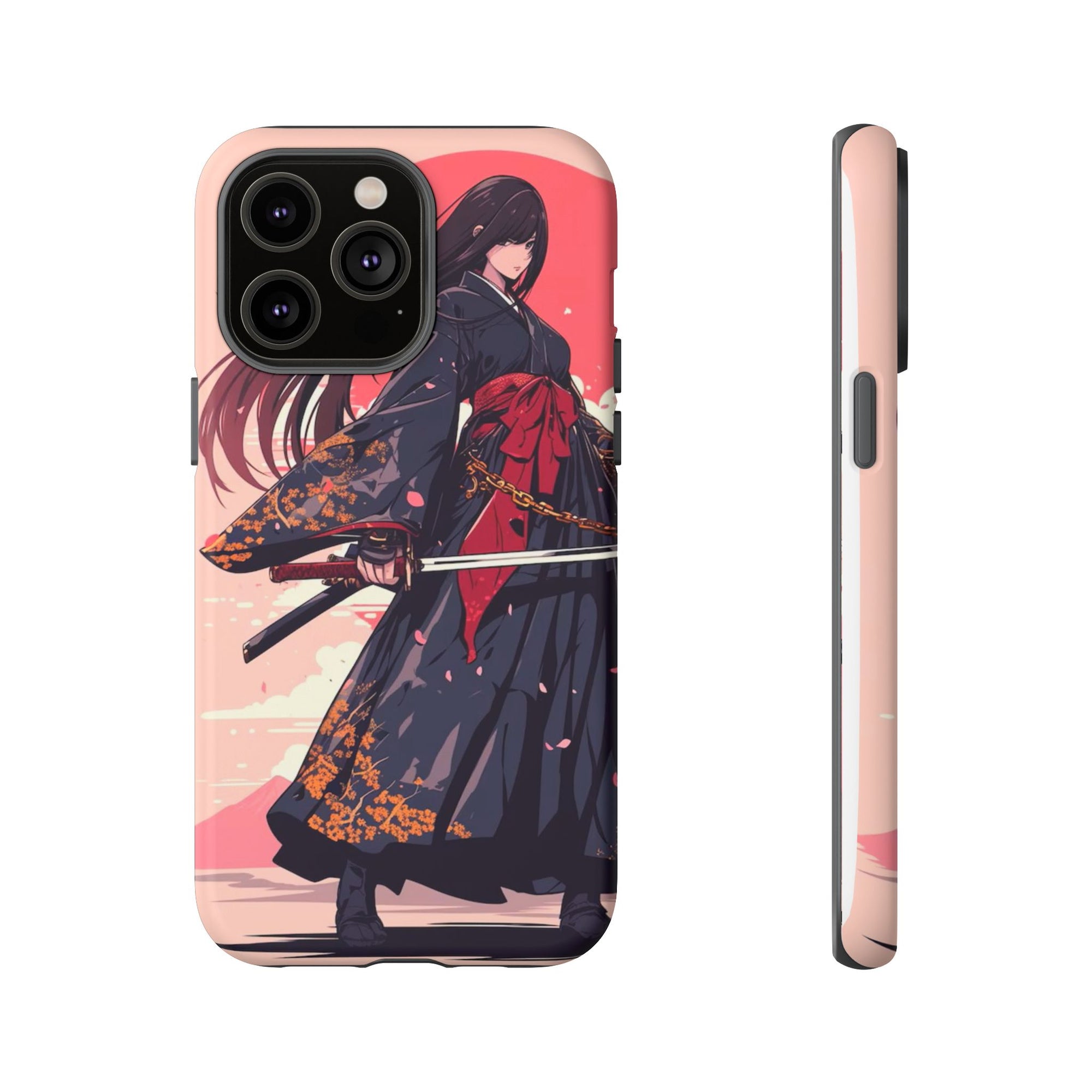 Stylish Phone Case with Warrior Design, Tough Phone Cover for Anime Lovers, Gift for Gamers, Cute Phone Accessories, Unique Tech Gifts