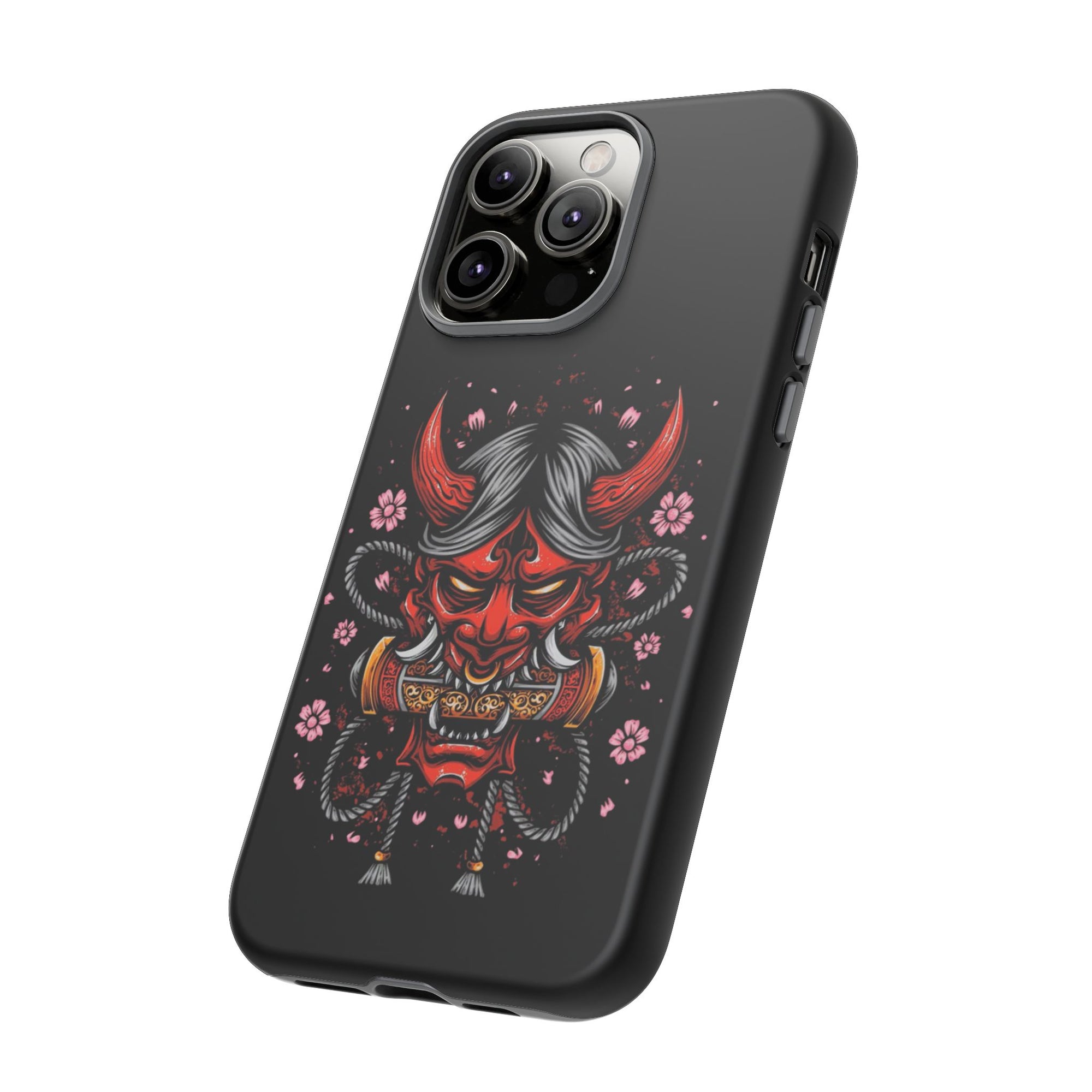 Tough Cases: Fierce Demon Phone Case, Edgy Phone Cover, Protect Your Device, Gift for Anime Fans, Unique Artwork Case
