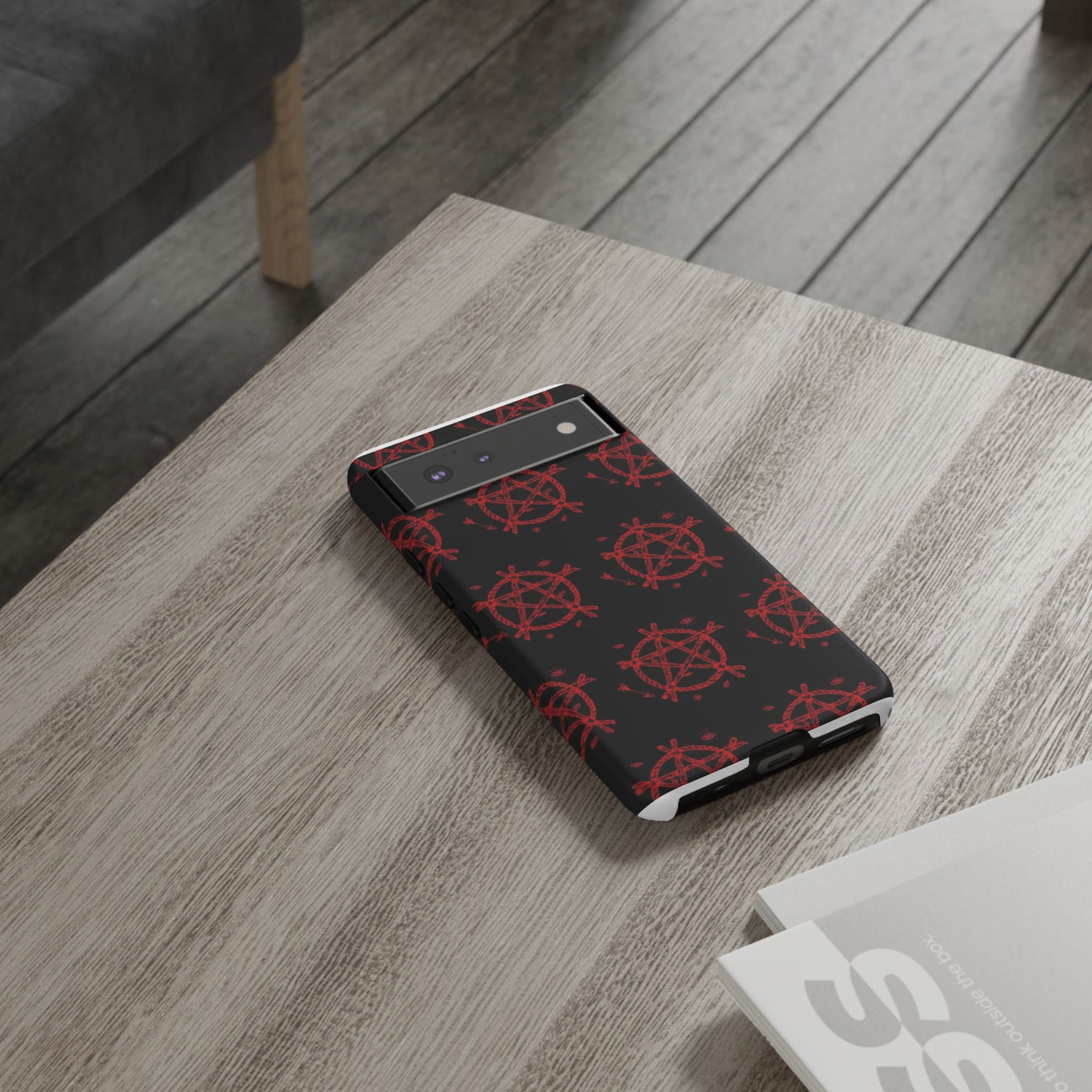 Anarchist iPhone Case, Tough Phone Cover, Punk Style Accessory, Unique Gift for Rebels, Goth Aesthetic Phone Case