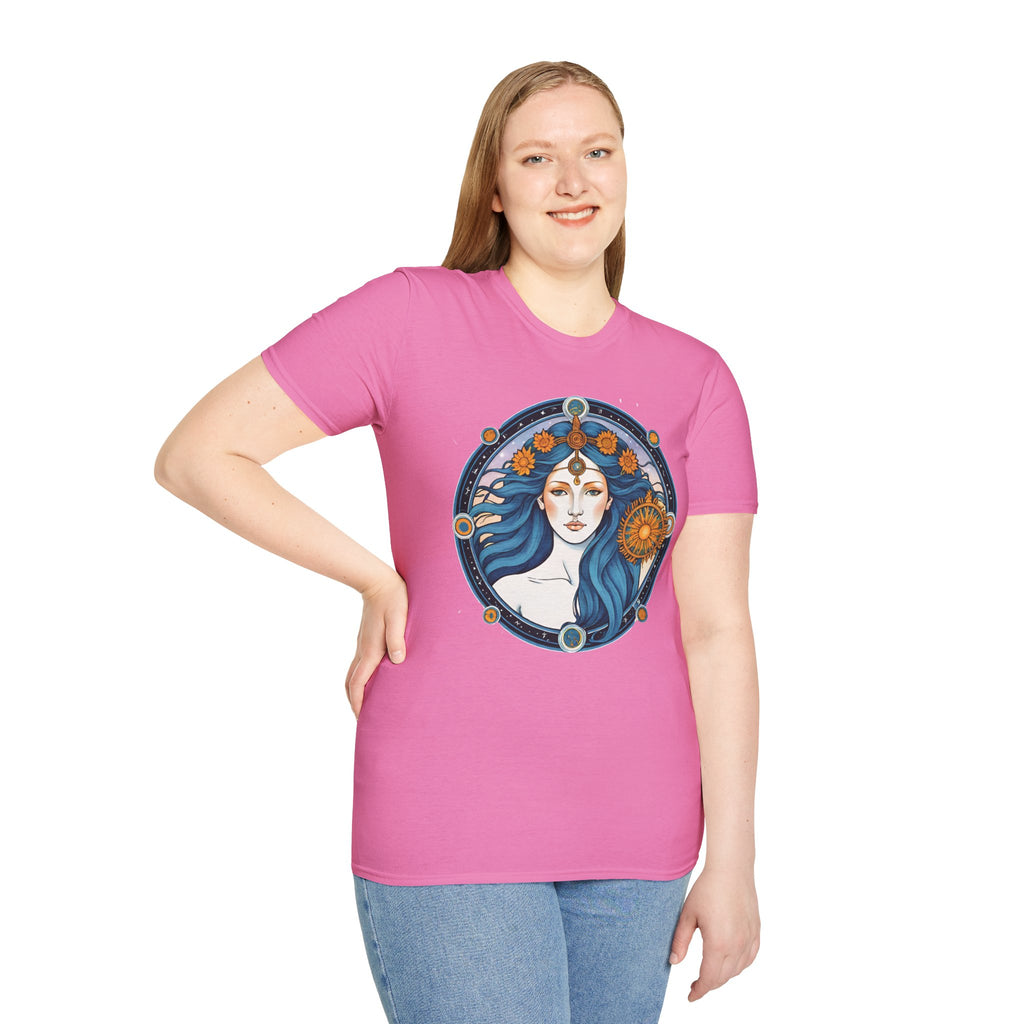 Celestial Goddess Unisex T-Shirt, Bohemian Tee, Astrology Shirt, Gift for Her, Spiritual Fashion, Horoscope Apparel