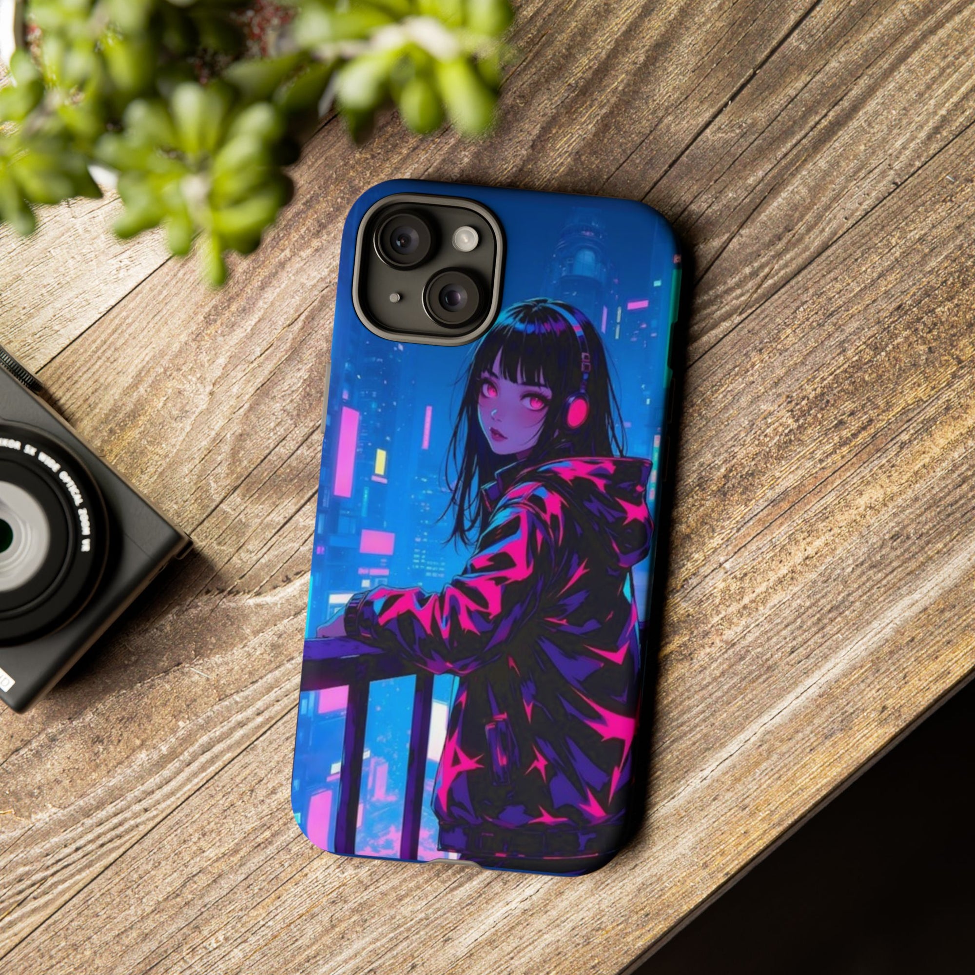 Futuristic Phone Case, Cyberpunk Aesthetic, Tough Phone Cover, Urban Style, Gift for Tech Lovers, Unique Phone Accessories, Streetwear [...]