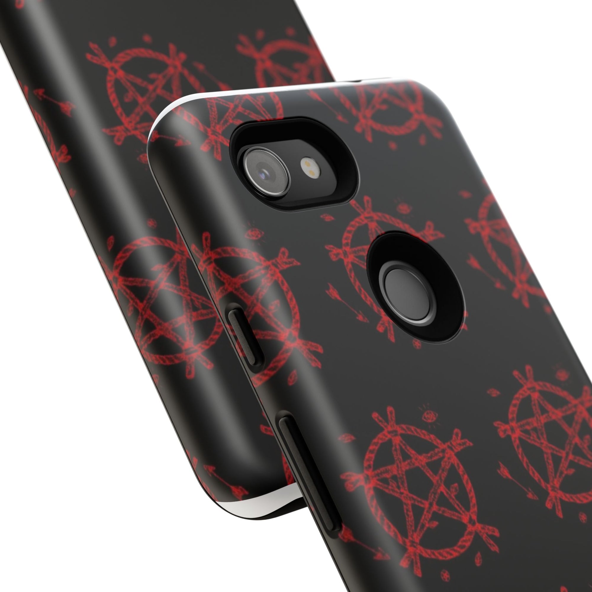 Anarchist iPhone Case, Tough Phone Cover, Punk Style Accessory, Unique Gift for Rebels, Goth Aesthetic Phone Case