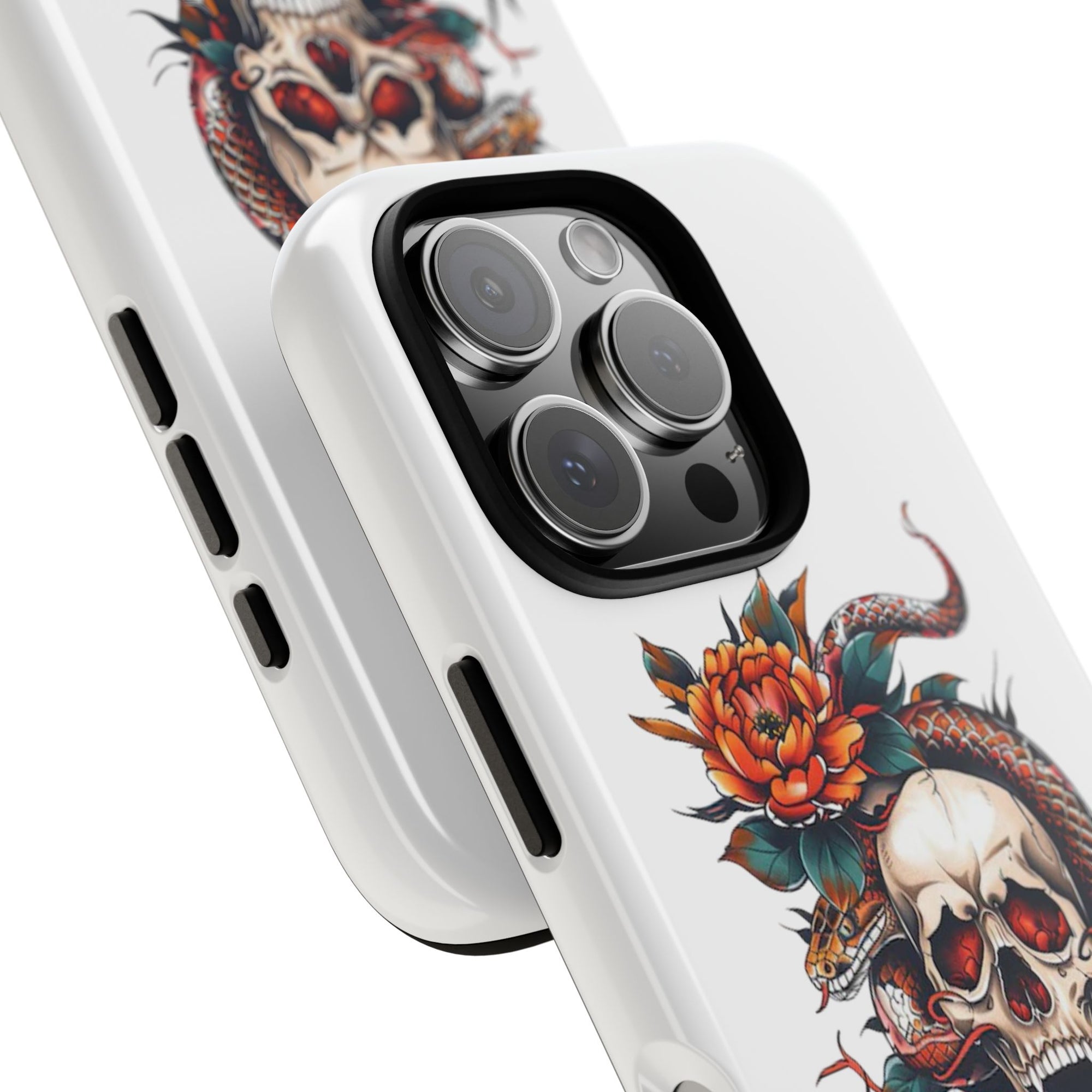 Tough Cases: Skull and Snake Phone Cases, Edgy Accessories, Alternative Fashion, Quirky Gift Ideas, Gothic Style