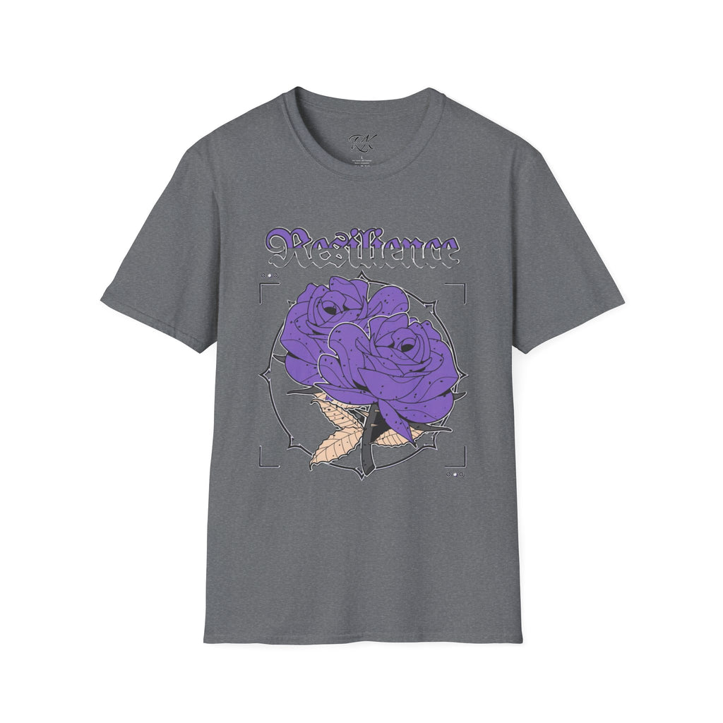 Purple Rose Graphic T-Shirt, Soft Stylish Tee, Unisex Floral Apparel, Gift for Her, Spring Outfit Idea, Vintage Aesthetic Top