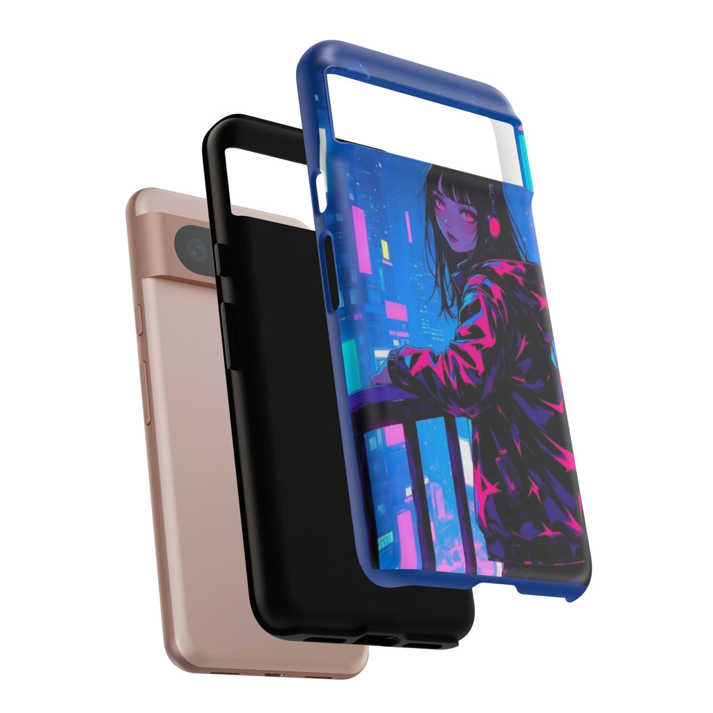 Futuristic Phone Case, Cyberpunk Aesthetic, Tough Phone Cover, Urban Style, Gift for Tech Lovers, Unique Phone Accessories, Streetwear [...]