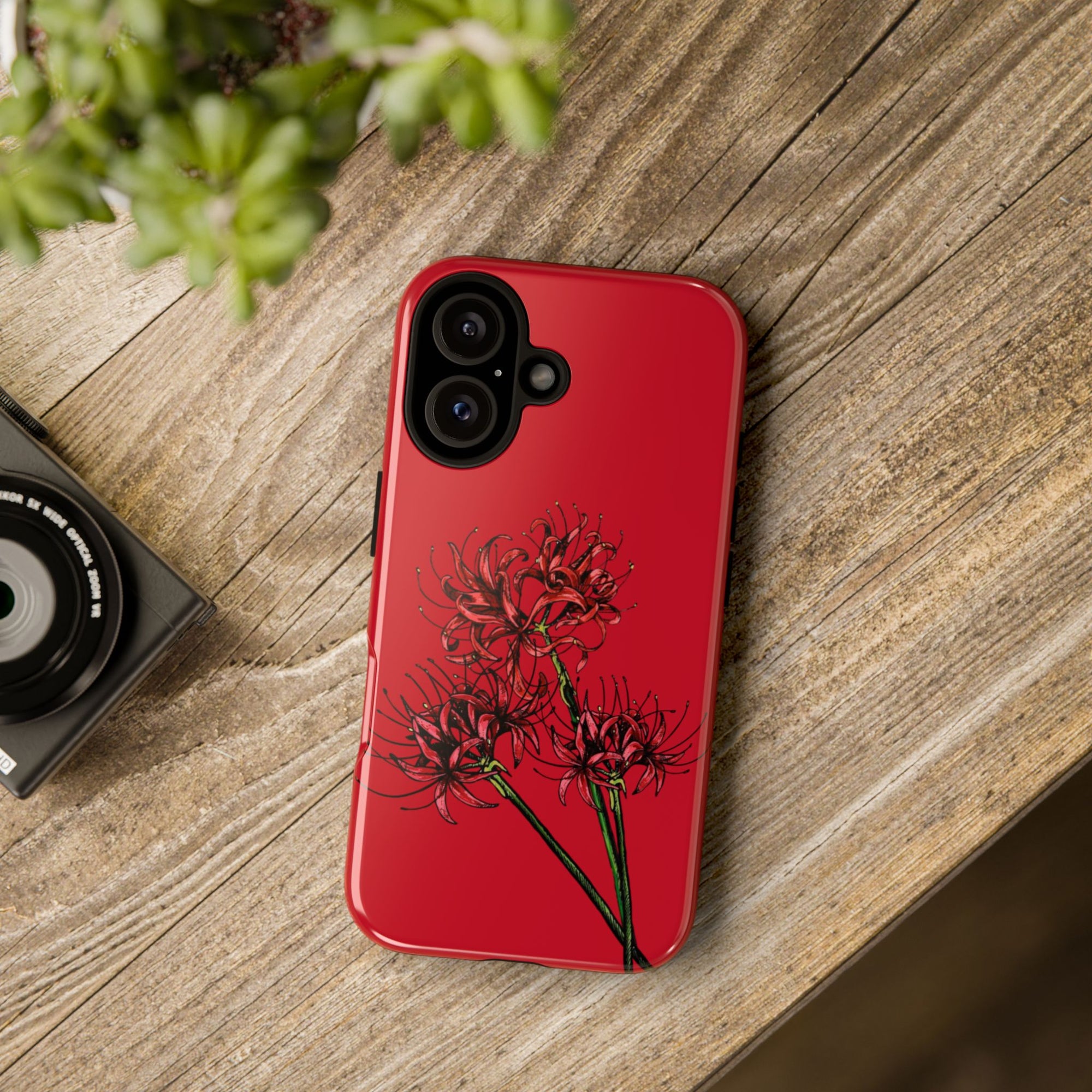 Floral Phone Case, Cute Durable Case for Plants Lovers, Stylish Tech Accessories, Gift for Her, Autumn Decor
