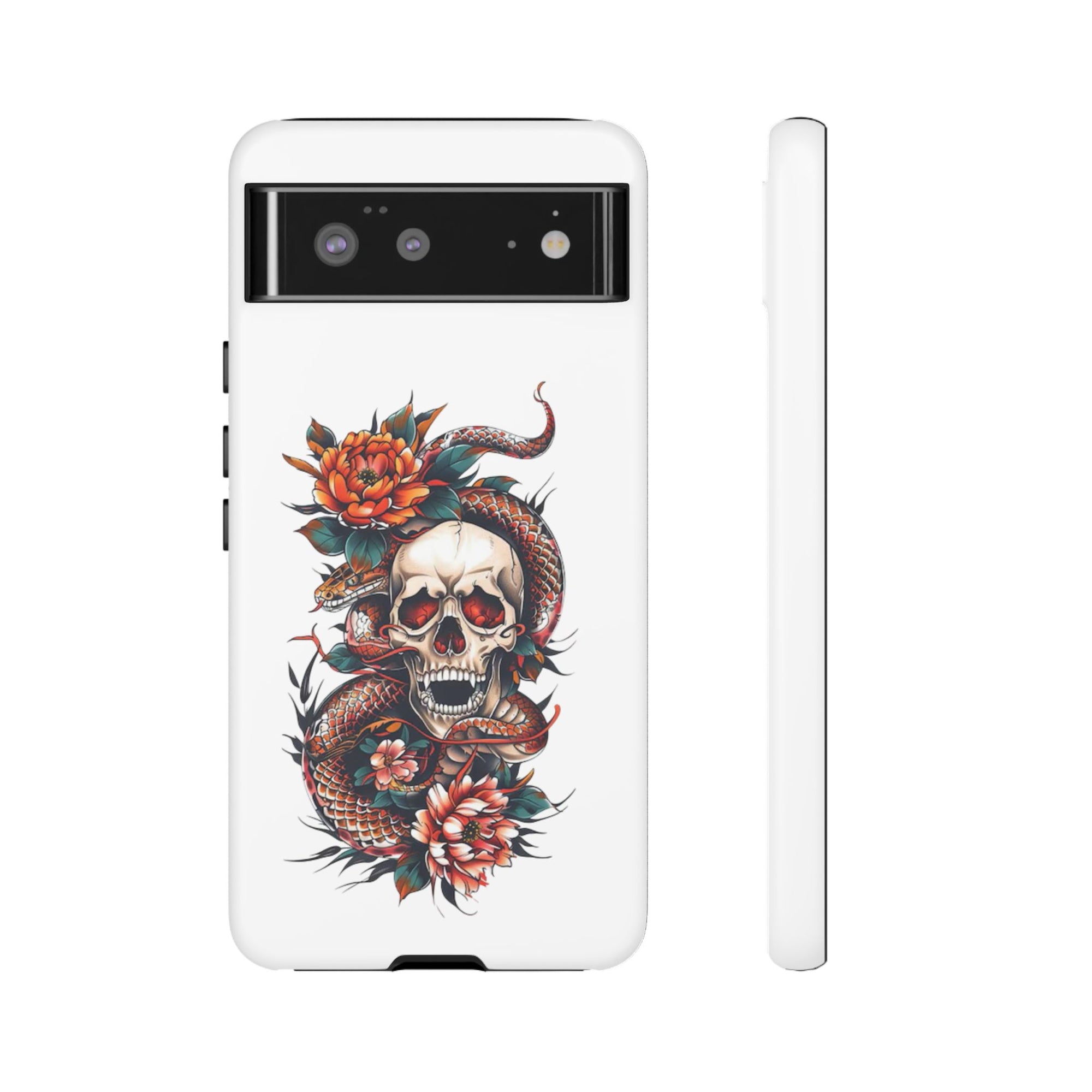 Tough Cases: Skull and Snake Phone Cases, Edgy Accessories, Alternative Fashion, Quirky Gift Ideas, Gothic Style