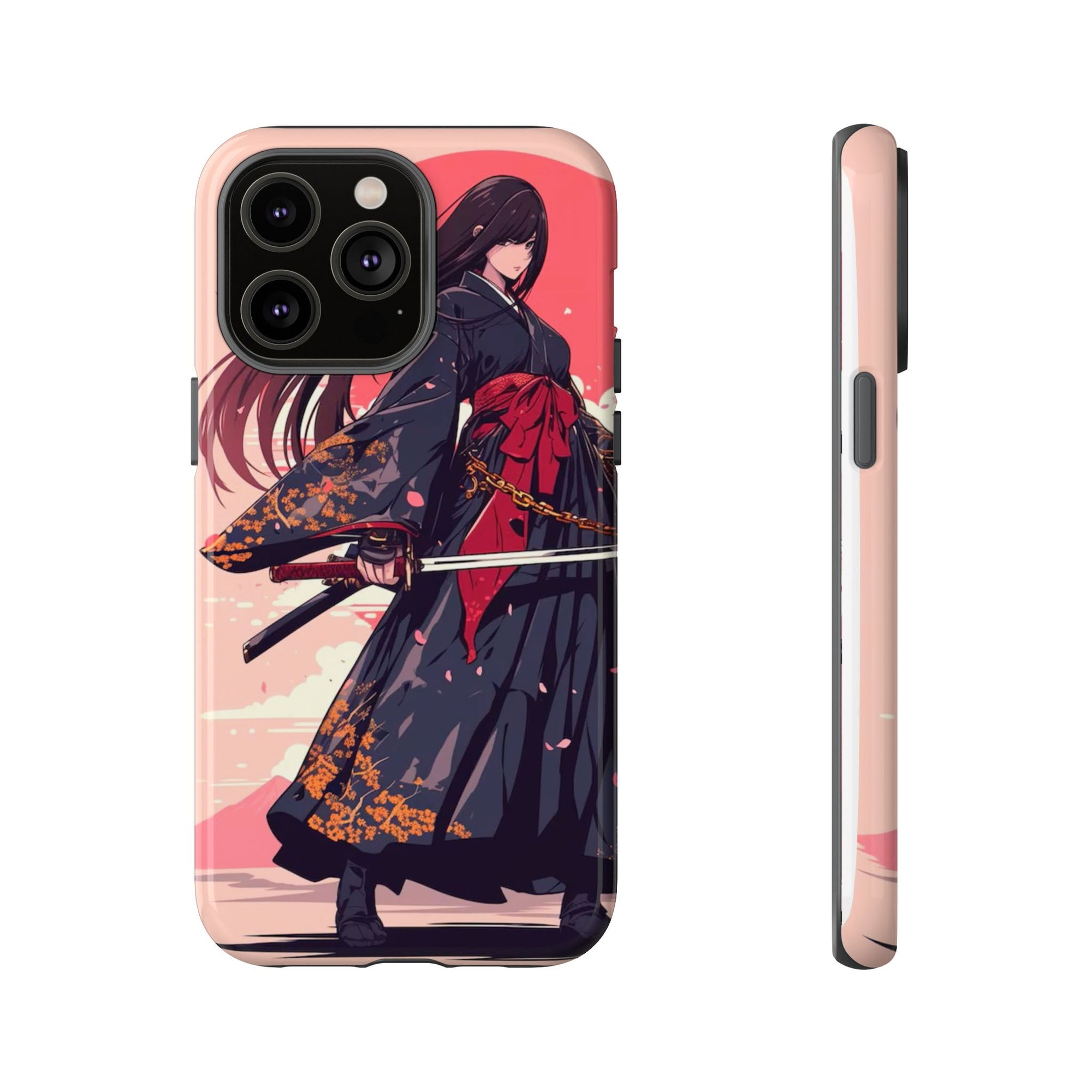 Stylish Phone Case with Warrior Design, Tough Phone Cover for Anime Lovers, Gift for Gamers, Cute Phone Accessories, Unique Tech Gifts