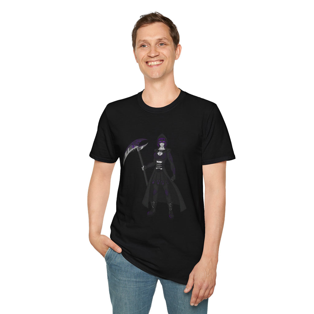 Gothic Fantasy T-Shirt, Unisex Softstyle Tee, Halloween Costume, Creepy Graphic Tee, Gift for Gamers, Unique Graphic Shirt
