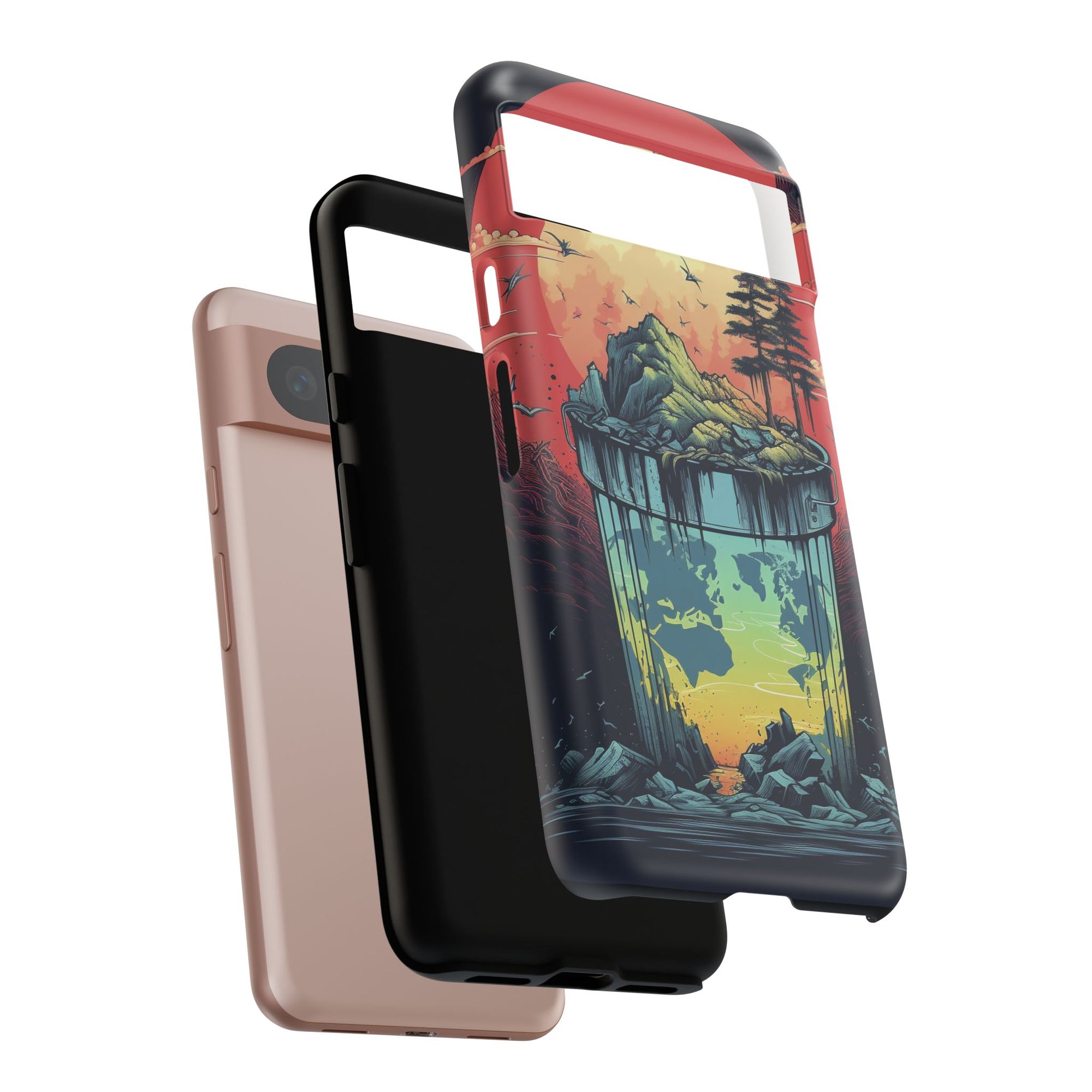 Vibrant Nature-Themed Phone Case, Tough Cases for Adventurers, Eco-Friendly, Trendy Phone Accessory, Great Gift for Nature Lovers