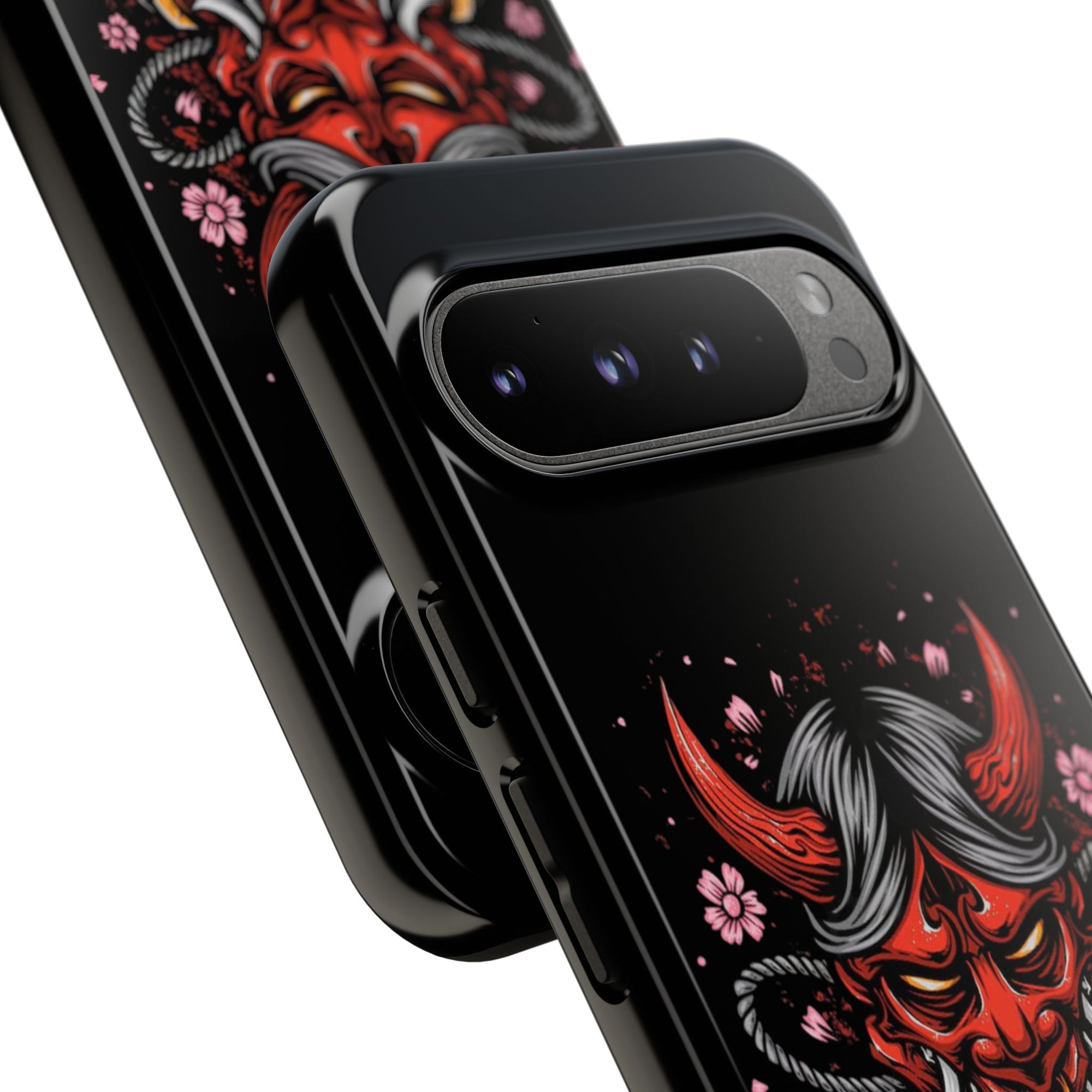 Tough Cases: Fierce Demon Phone Case, Edgy Phone Cover, Protect Your Device, Gift for Anime Fans, Unique Artwork Case