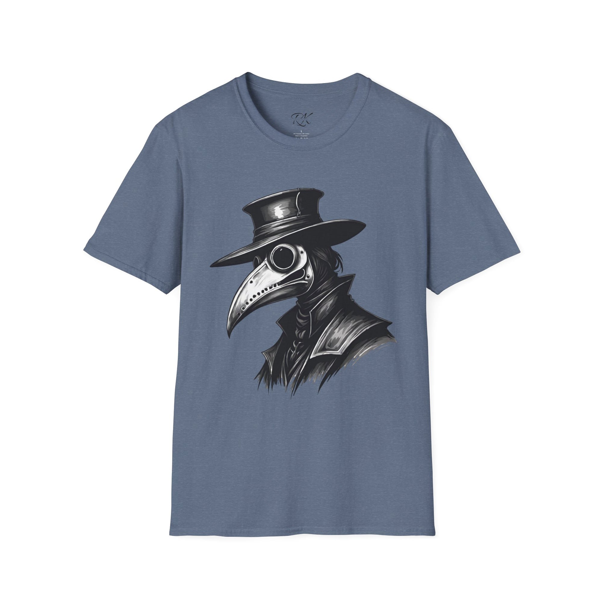 Vintage Plague Doctor Unisex T-Shirt, Unique Graphic Tee, Halloween Costume, Gift for Horror Lovers, Casual Wear, Statement Shirt
