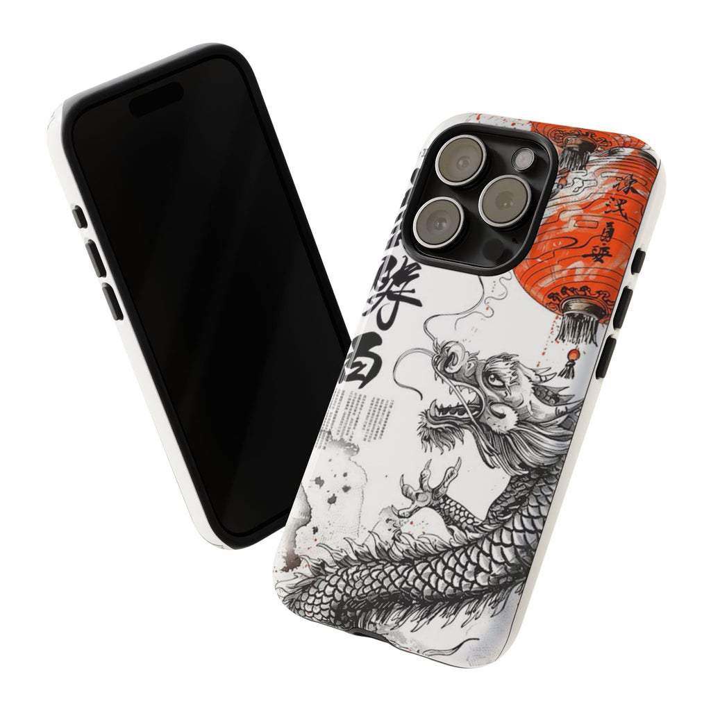 Dragon Design Phone Case, Tough Cases with Chinese Art for Unique Style, Gift for Art Lovers, Phone Protection, Trendy Accessories
