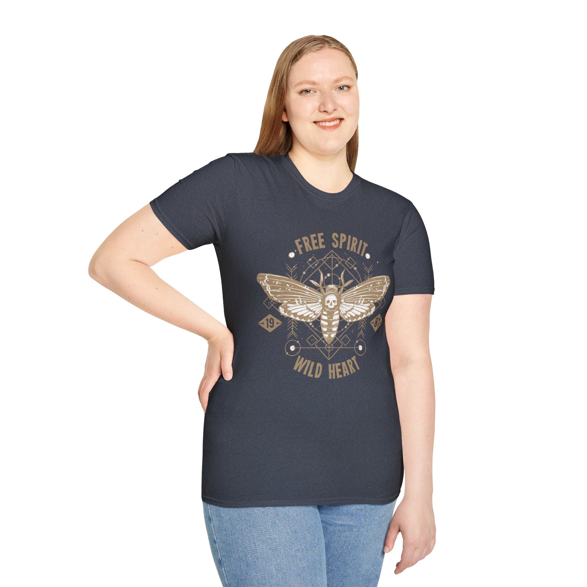 Free Spirit Wild Heart Unisex T-Shirt, Boho Graphic Tee, Nature Lover Shirt, Gift for Adventurers, Casual Wear, Everyday Comfort