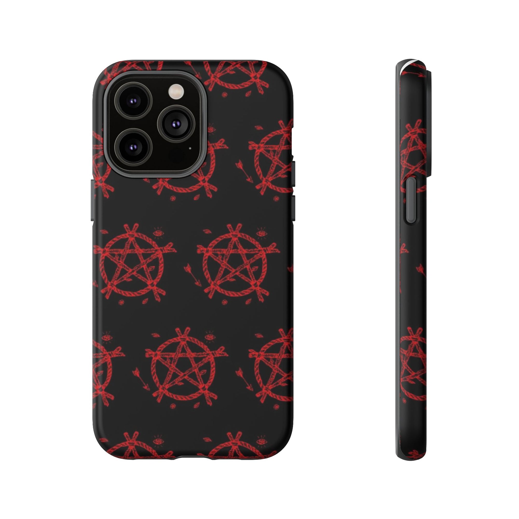 Anarchist iPhone Case, Tough Phone Cover, Punk Style Accessory, Unique Gift for Rebels, Goth Aesthetic Phone Case