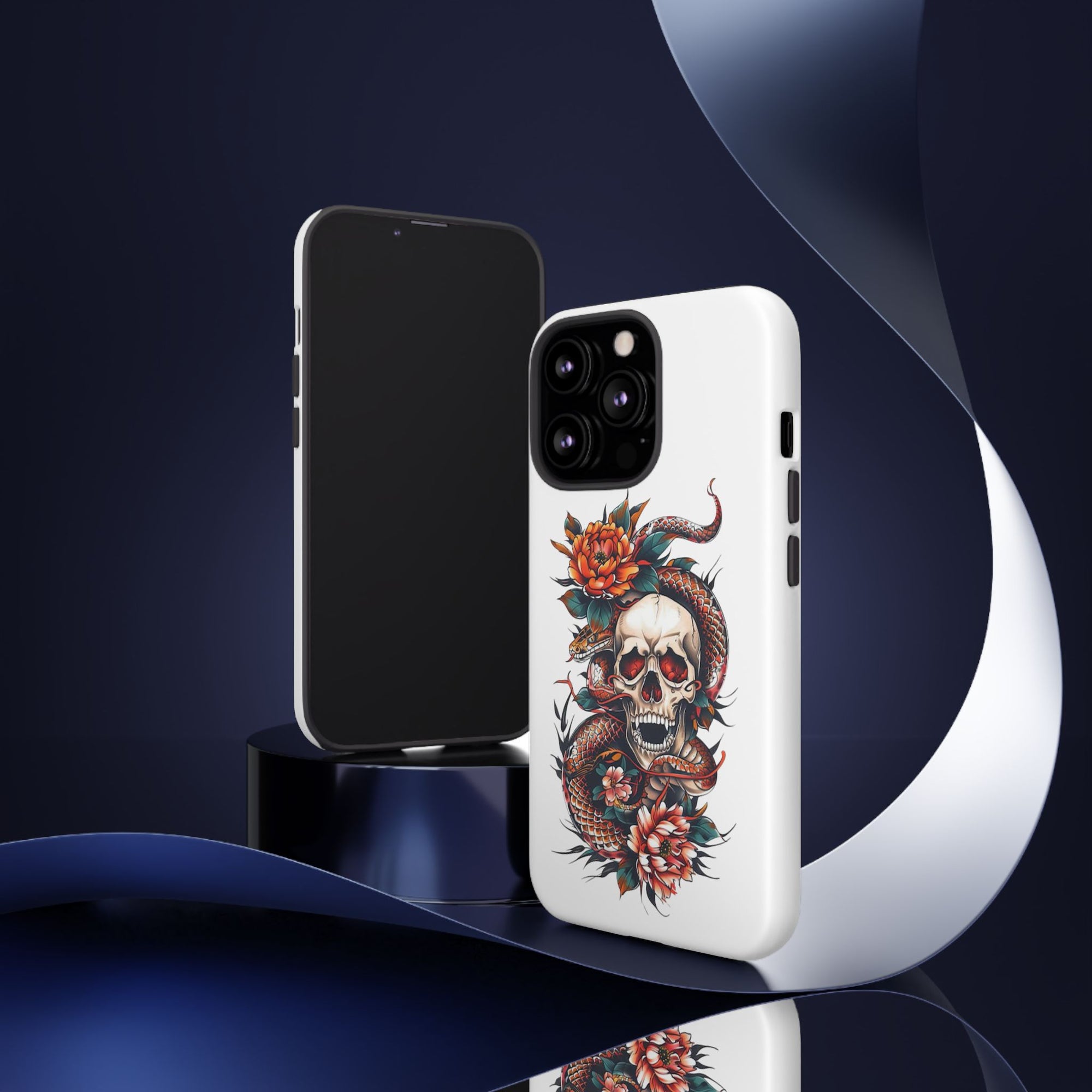 Tough Cases: Skull and Snake Phone Cases, Edgy Accessories, Alternative Fashion, Quirky Gift Ideas, Gothic Style