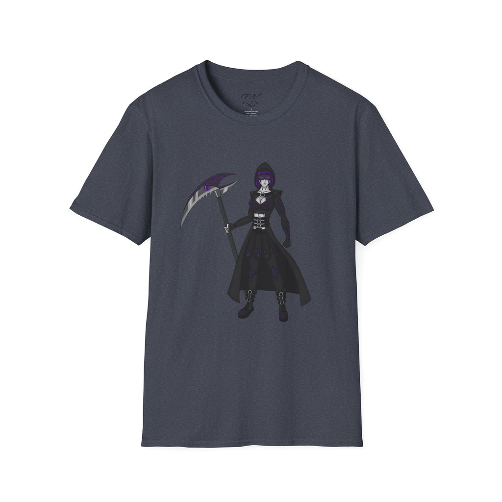 Gothic Fantasy T-Shirt, Unisex Softstyle Tee, Halloween Costume, Creepy Graphic Tee, Gift for Gamers, Unique Graphic Shirt