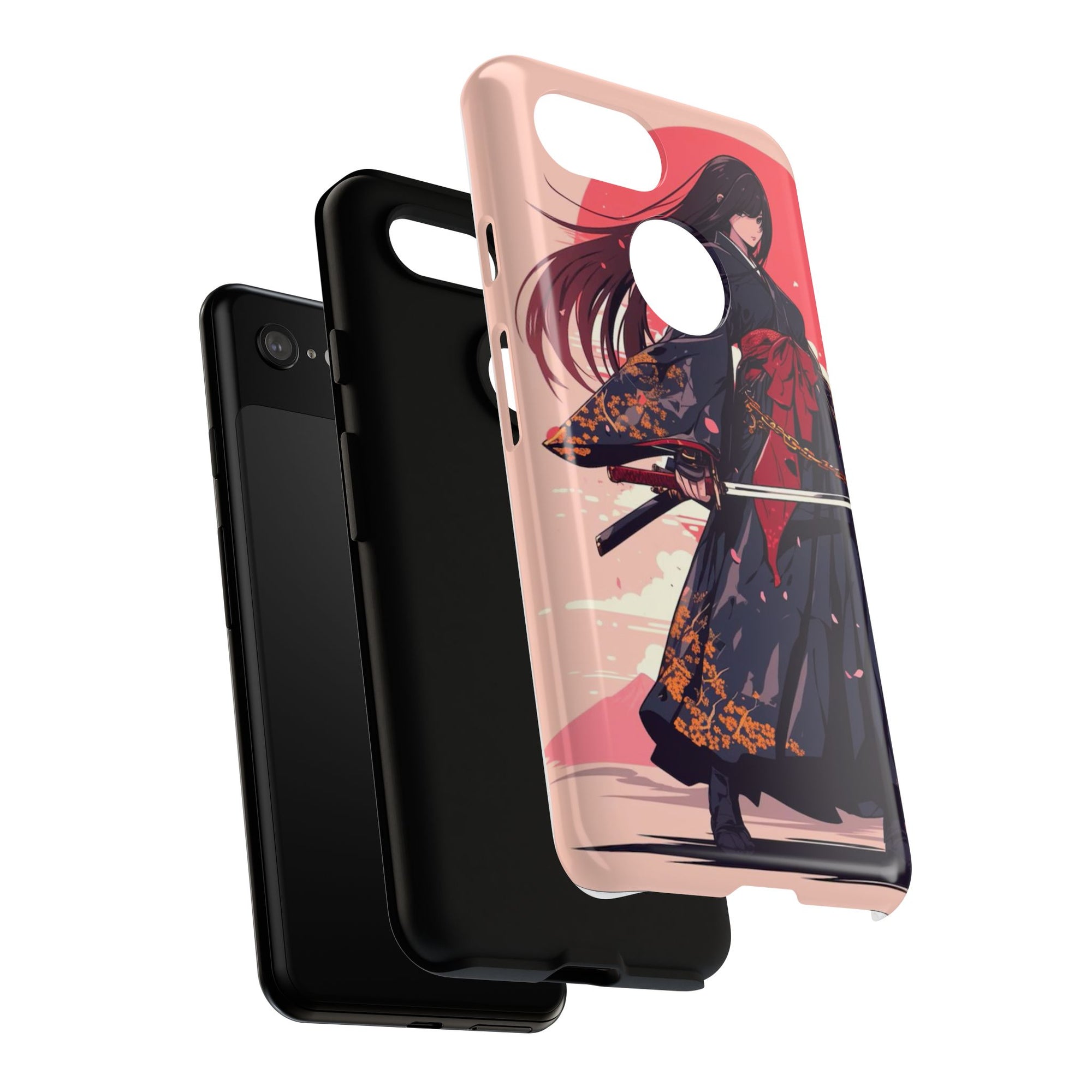 Stylish Phone Case with Warrior Design, Tough Phone Cover for Anime Lovers, Gift for Gamers, Cute Phone Accessories, Unique Tech Gifts