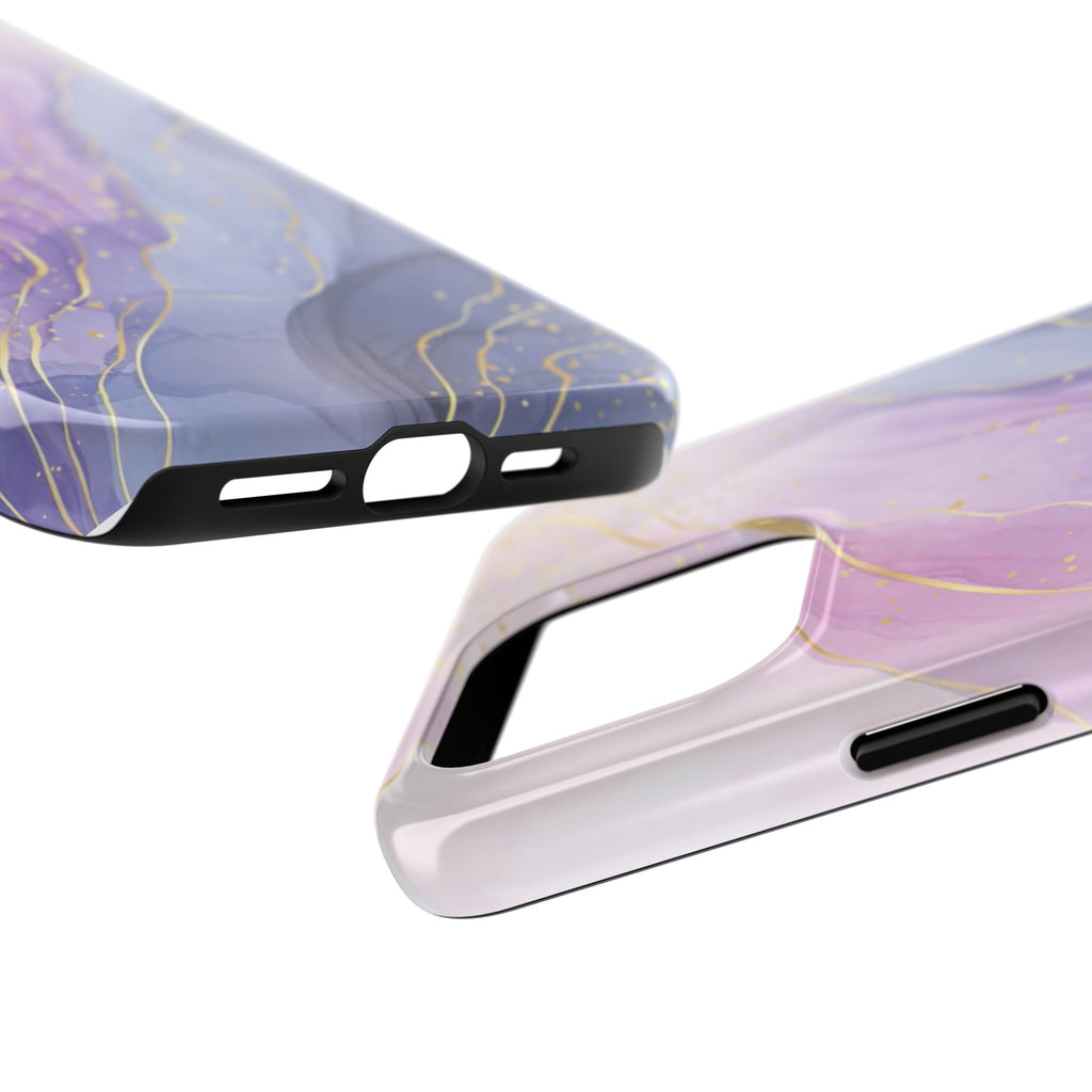 Elegant Abstract Tough Phone Cases for Stylish Protection, Gift for Her, Phone Accessories, Lavender Marble Design, Phone Cover for [...]