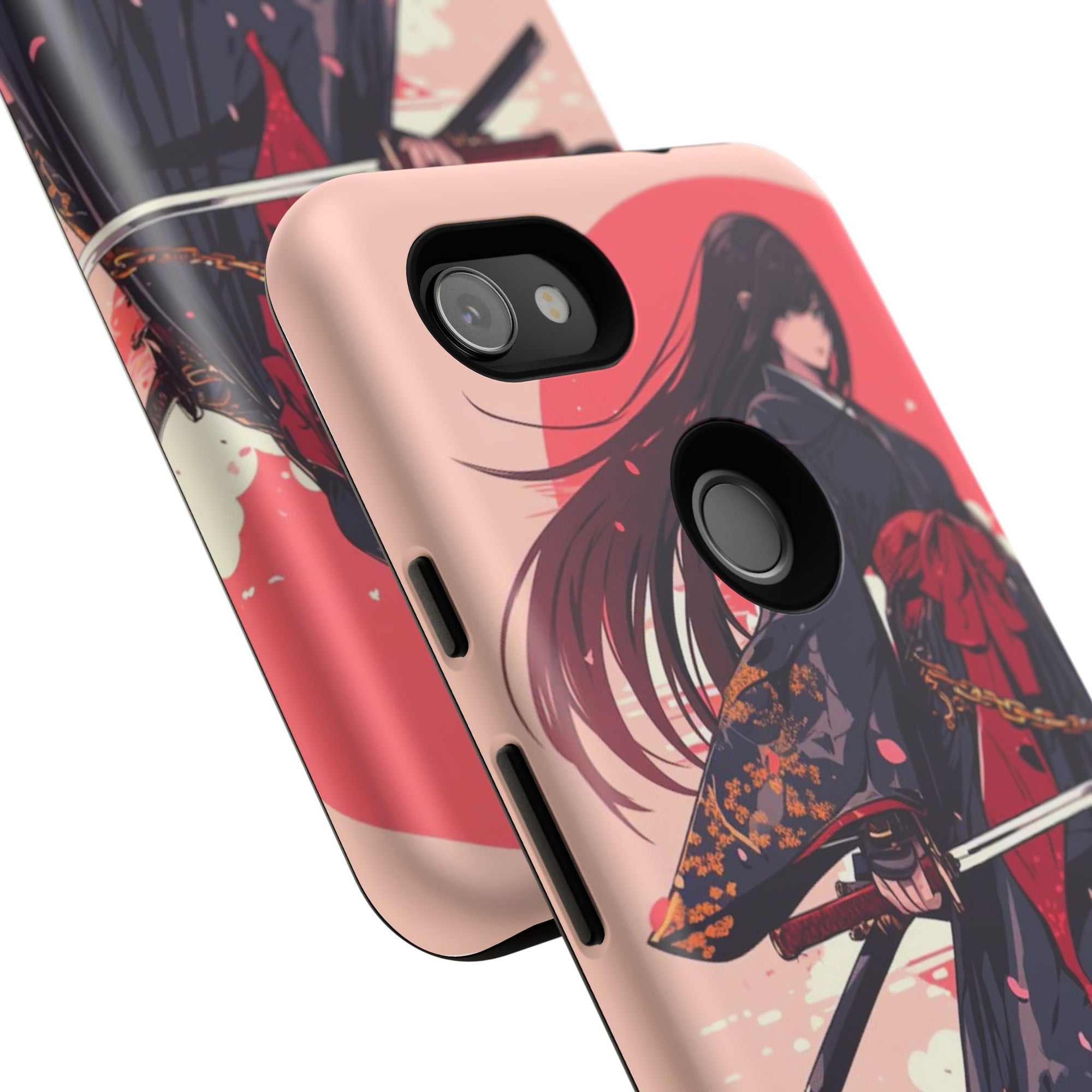 Stylish Phone Case with Warrior Design, Tough Phone Cover for Anime Lovers, Gift for Gamers, Cute Phone Accessories, Unique Tech Gifts
