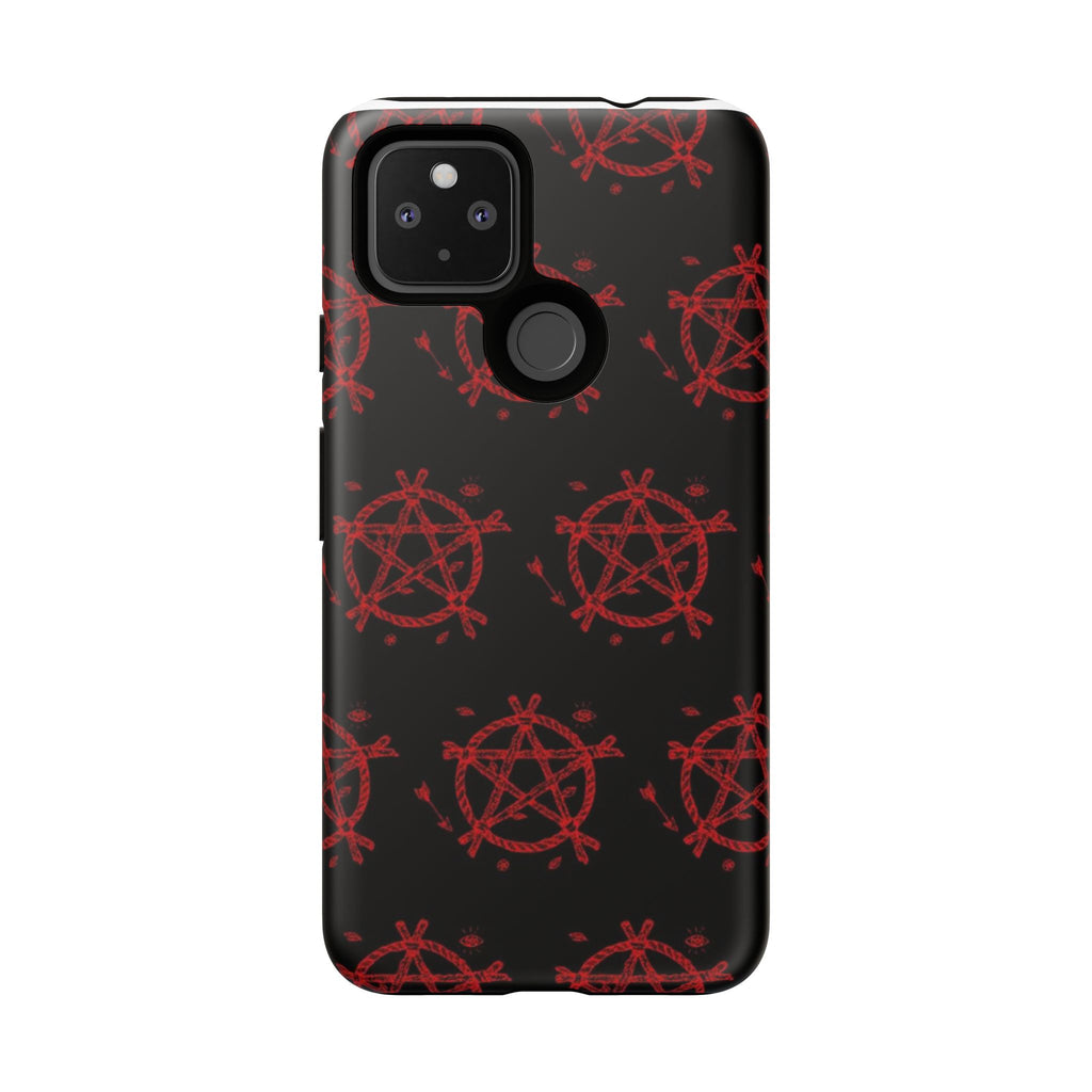 Anarchist iPhone Case, Tough Phone Cover, Punk Style Accessory, Unique Gift for Rebels, Goth Aesthetic Phone Case
