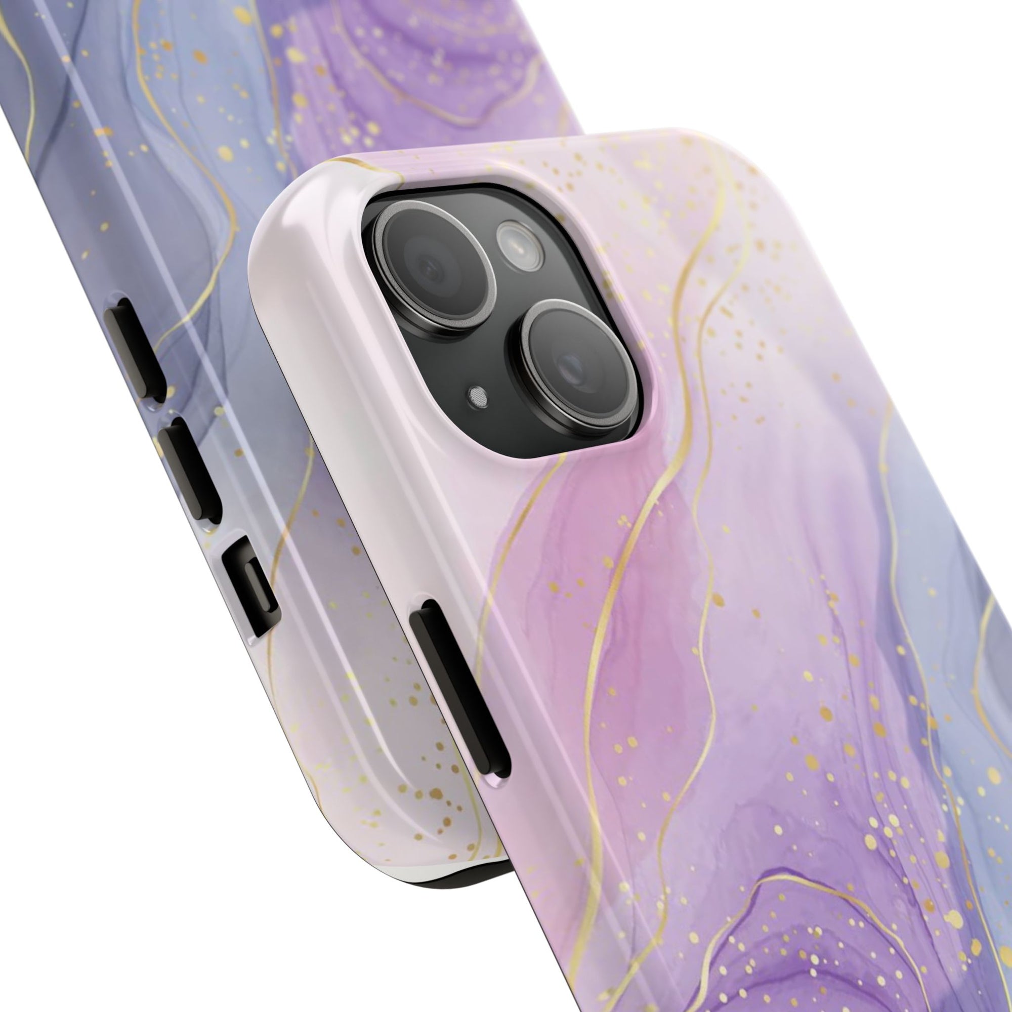 Elegant Abstract Tough Phone Cases for Stylish Protection, Gift for Her, Phone Accessories, Lavender Marble Design, Phone Cover for [...]
