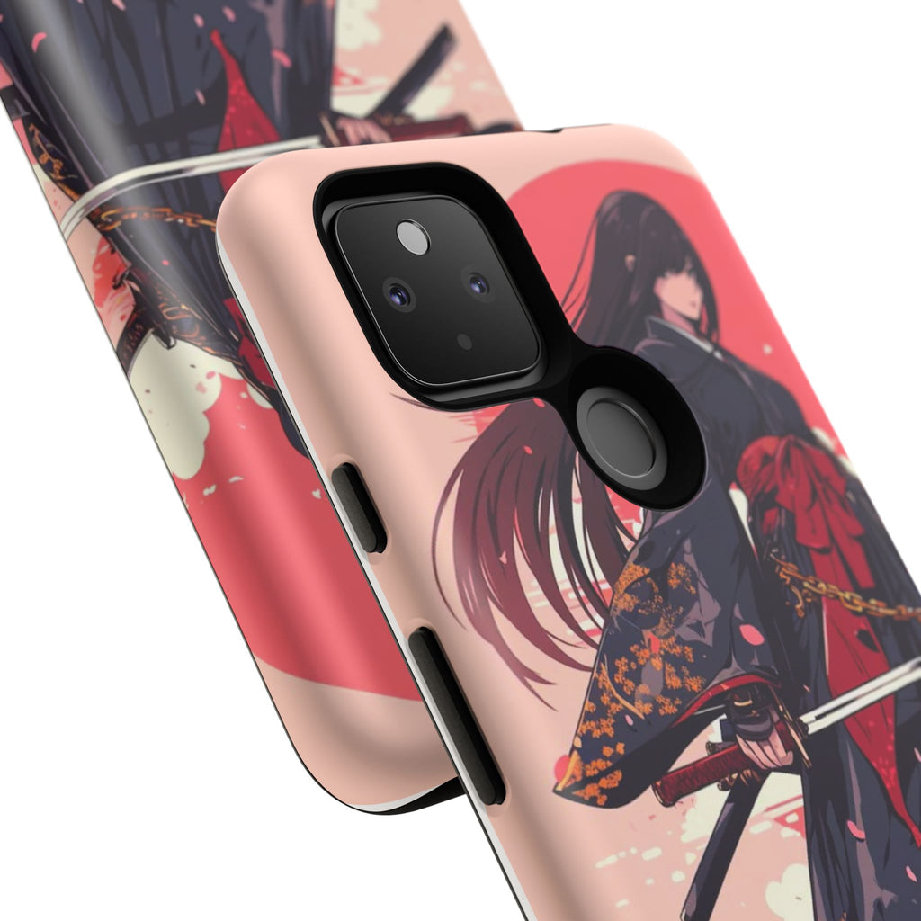 Stylish Phone Case with Warrior Design, Tough Phone Cover for Anime Lovers, Gift for Gamers, Cute Phone Accessories, Unique Tech Gifts
