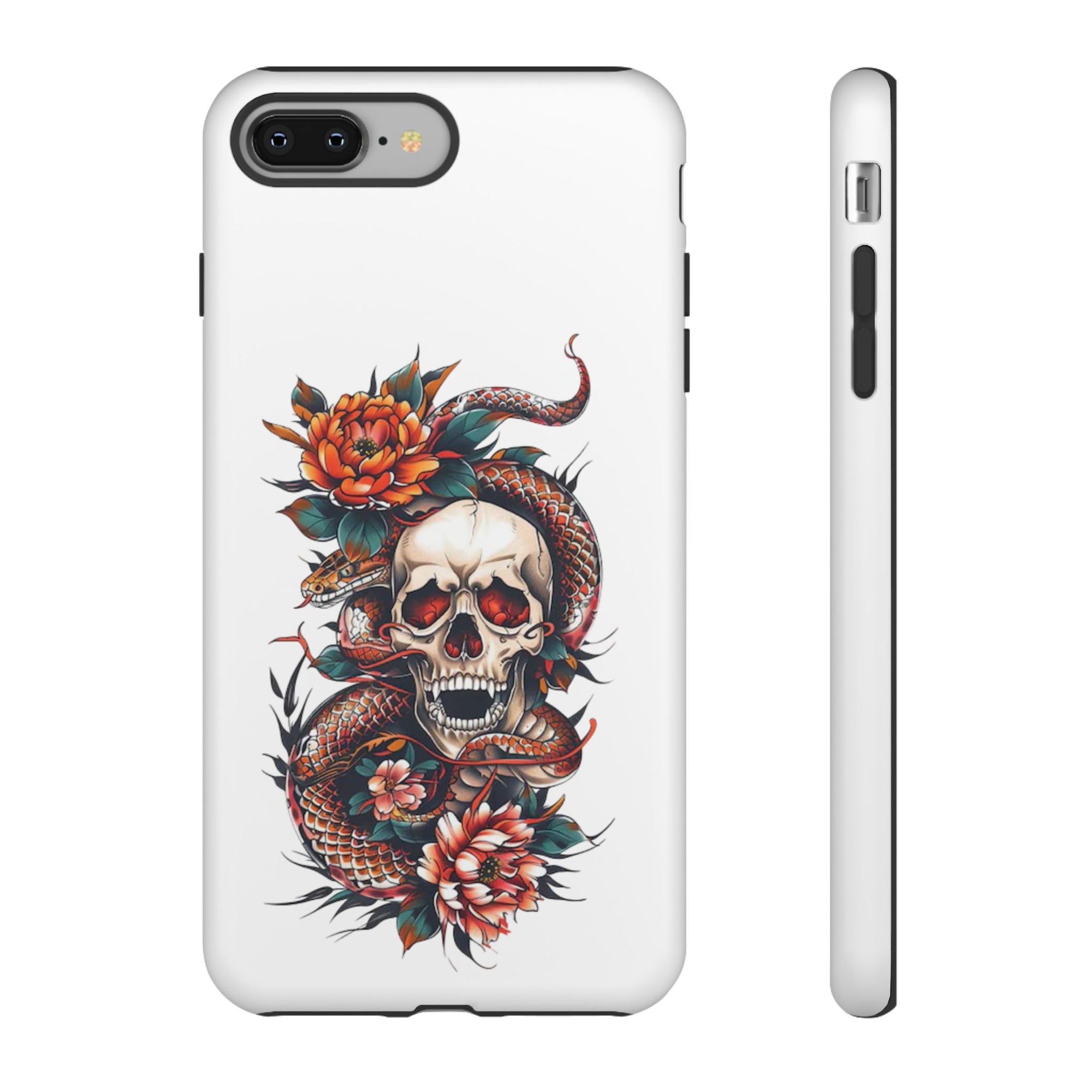 Tough Cases: Skull and Snake Phone Cases, Edgy Accessories, Alternative Fashion, Quirky Gift Ideas, Gothic Style