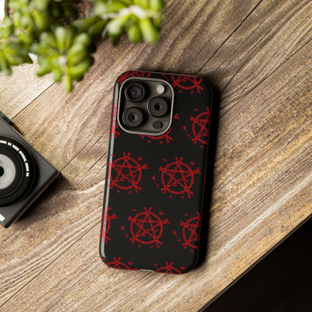 Anarchist iPhone Case, Tough Phone Cover, Punk Style Accessory, Unique Gift for Rebels, Goth Aesthetic Phone Case