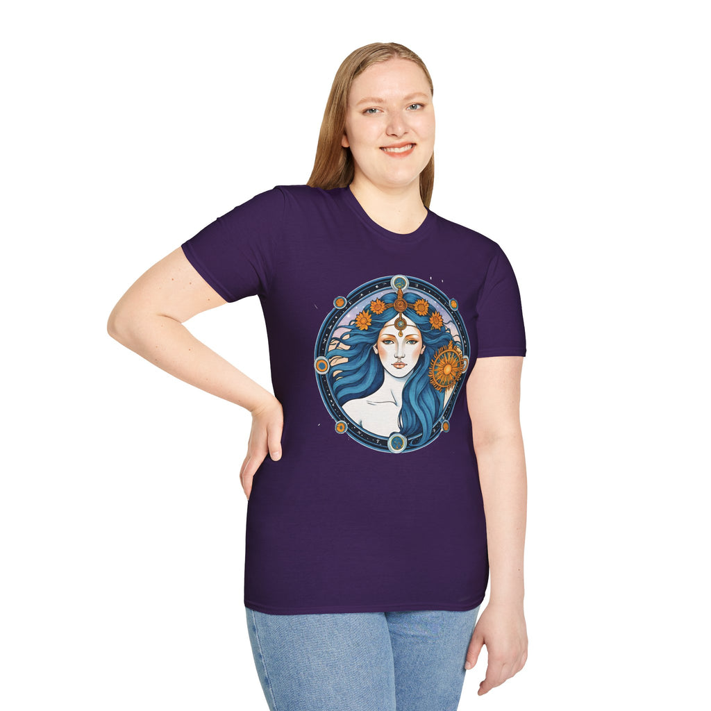 Celestial Goddess Unisex T-Shirt, Bohemian Tee, Astrology Shirt, Gift for Her, Spiritual Fashion, Horoscope Apparel