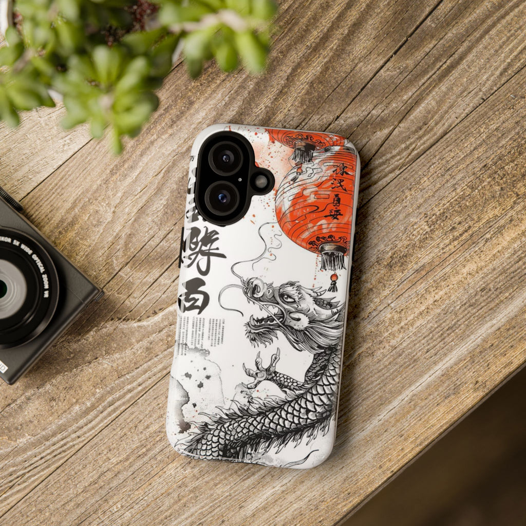 Dragon Design Phone Case, Tough Cases with Chinese Art for Unique Style, Gift for Art Lovers, Phone Protection, Trendy Accessories
