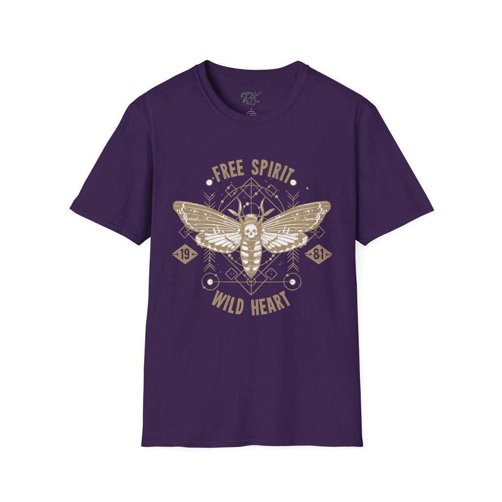 Free Spirit Wild Heart Unisex T-Shirt, Boho Graphic Tee, Nature Lover Shirt, Gift for Adventurers, Casual Wear, Everyday Comfort