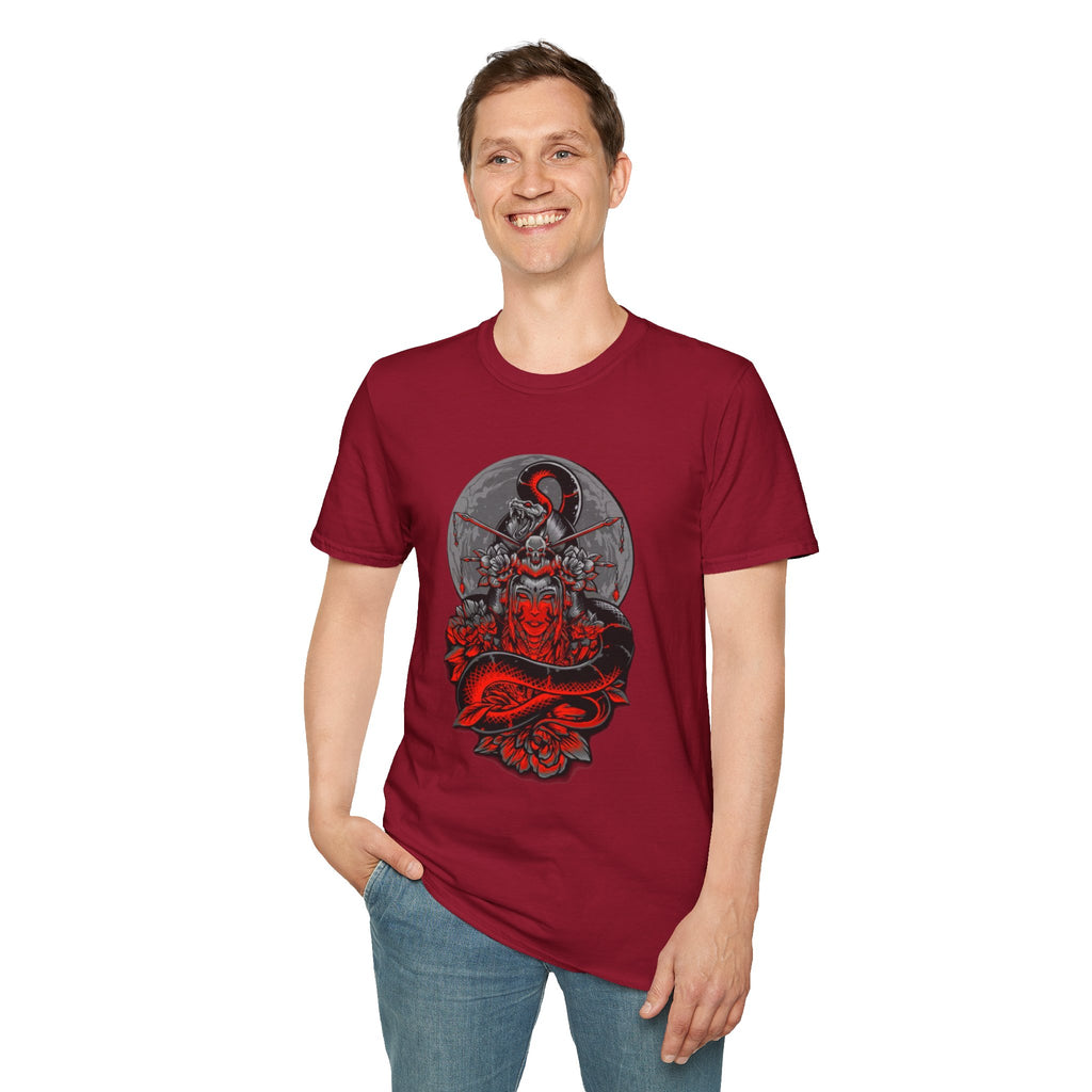Warrior Spirit Unisex Softstyle T-Shirt, Graphic Tee, Trendy Streetwear, Gifts for Him, Casual Wear, Unique Design