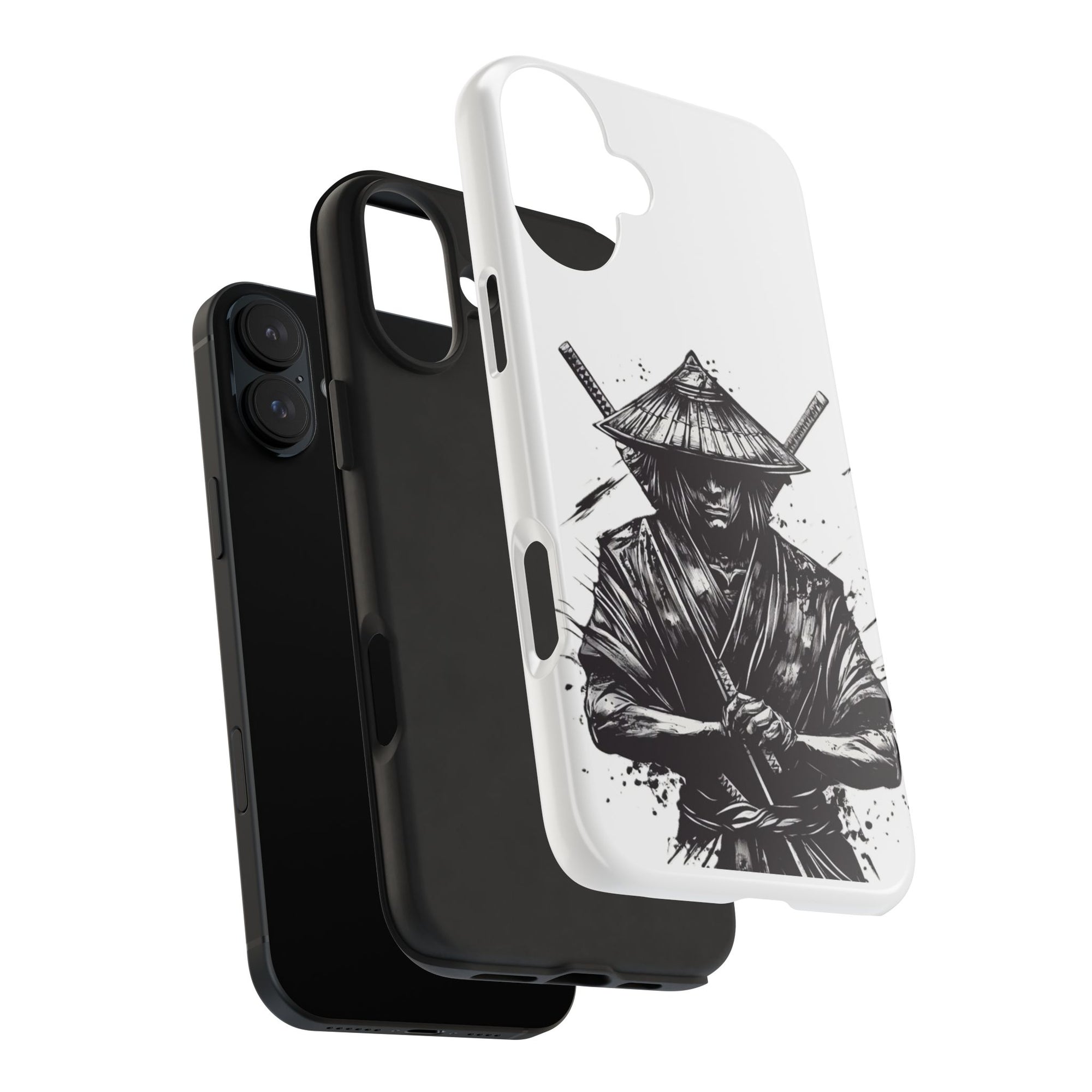 Samurai Tough Phone Cases, Rugged Smartphone Accessories, Durable Covers for Men, Unique Gifts for Him, Japanese Warrior Design