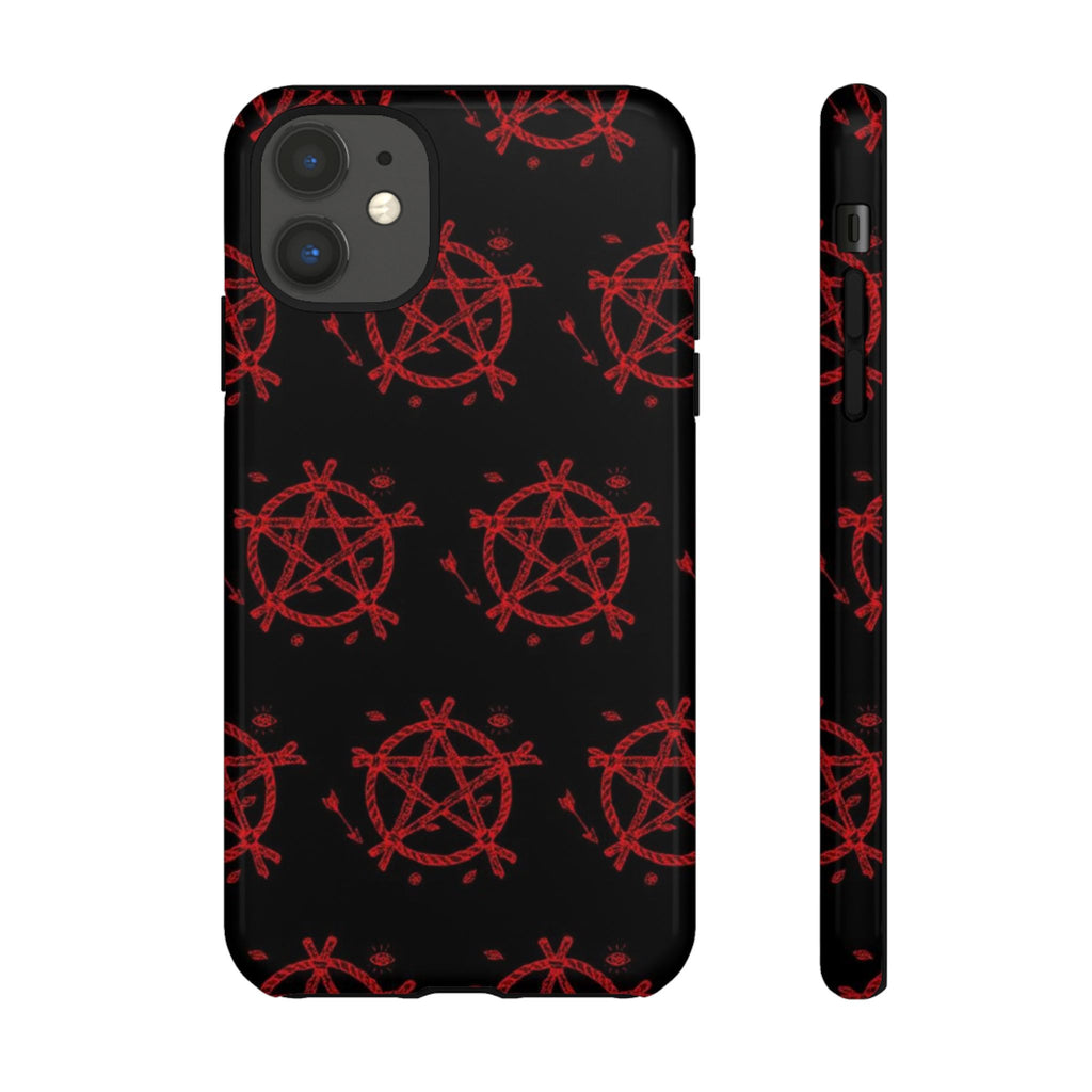 Anarchist iPhone Case, Tough Phone Cover, Punk Style Accessory, Unique Gift for Rebels, Goth Aesthetic Phone Case