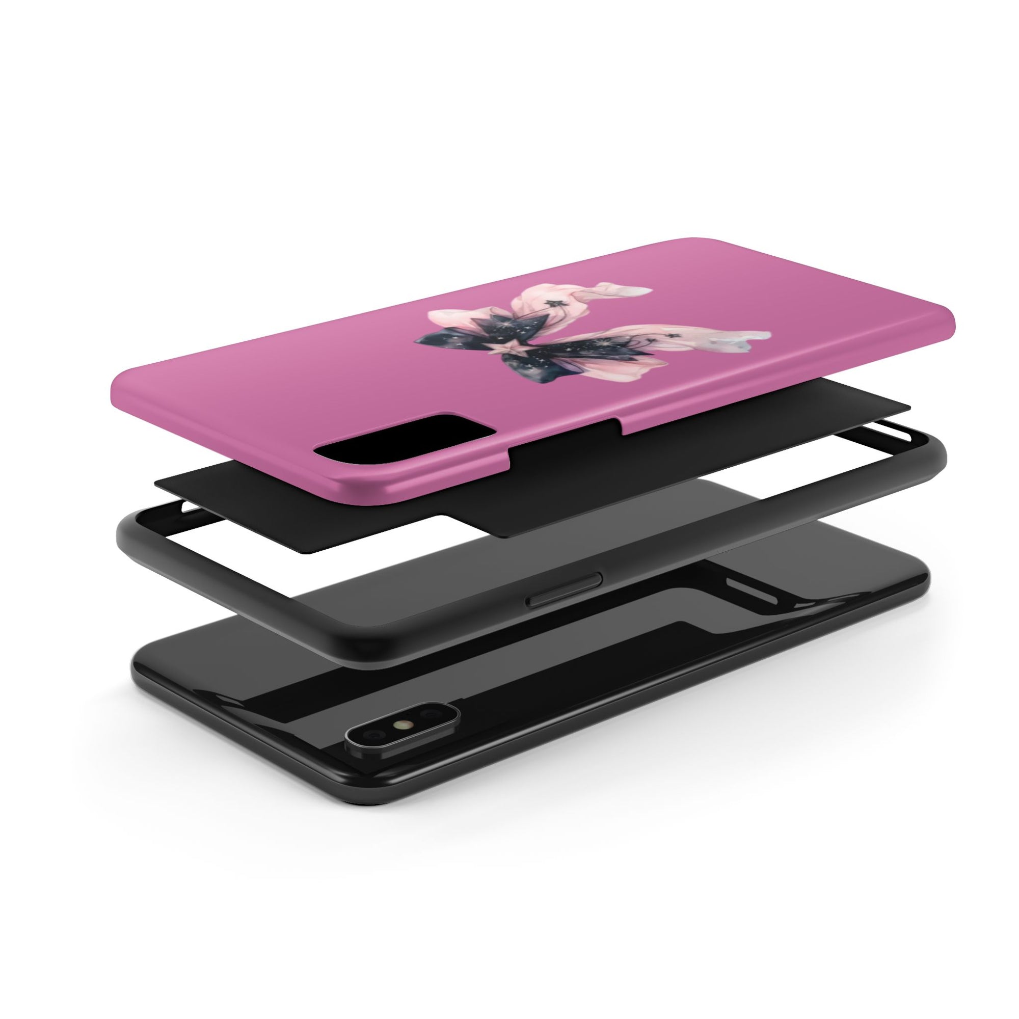 Pink Ribbon Tough Phone Cases, Galaxy Phone Covers, Chic Phone Protection, Ideal Gift for Her, Stylish Tech Accessories