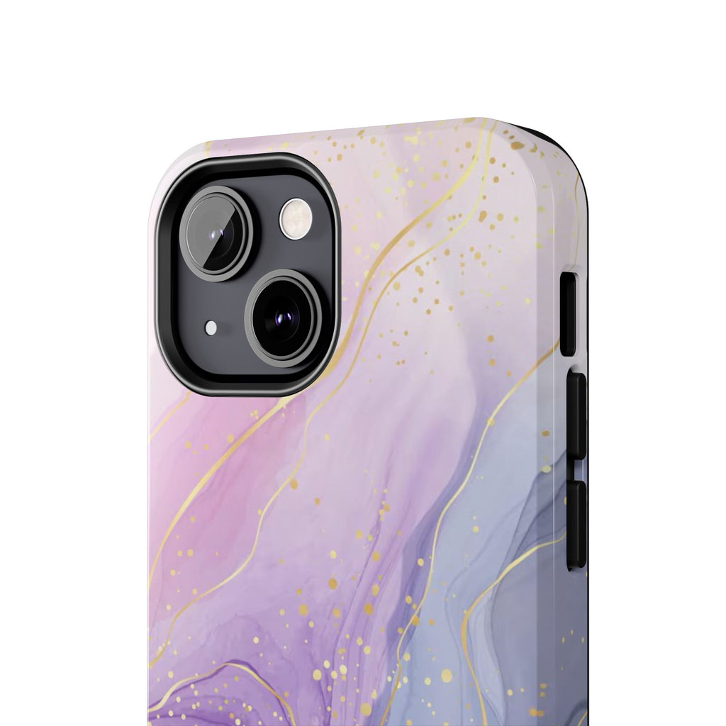Elegant Abstract Tough Phone Cases for Stylish Protection, Gift for Her, Phone Accessories, Lavender Marble Design, Phone Cover for [...]
