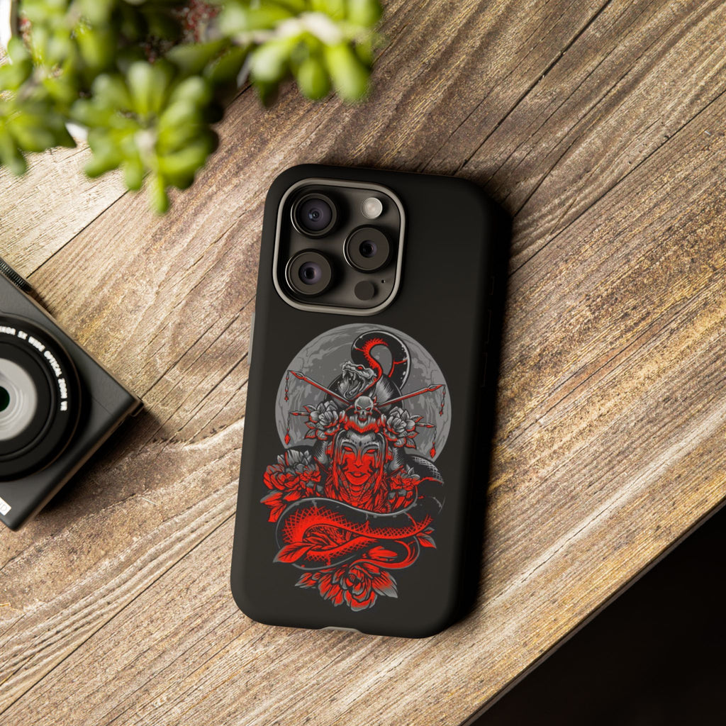 Tough Cases for iPhone, Dragon & Warrior Design, Durable Phone Protection, Perfect Gift for Tech Lovers, Unique Gifting