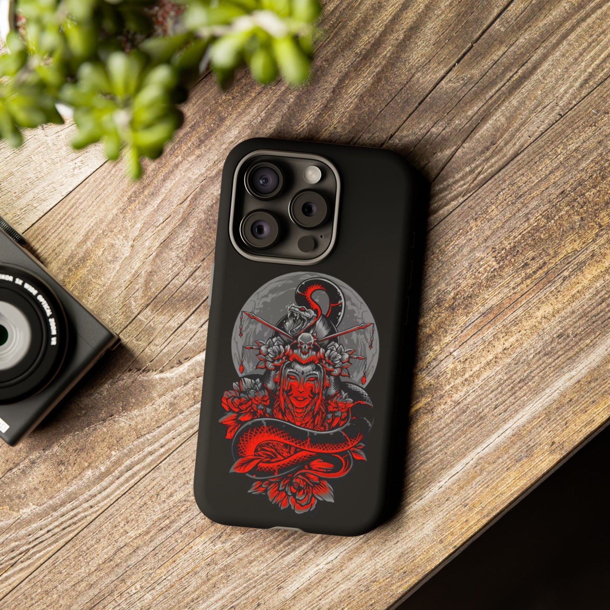 Tough Cases for iPhone, Dragon & Warrior Design, Durable Phone Protection, Perfect Gift for Tech Lovers, Unique Gifting