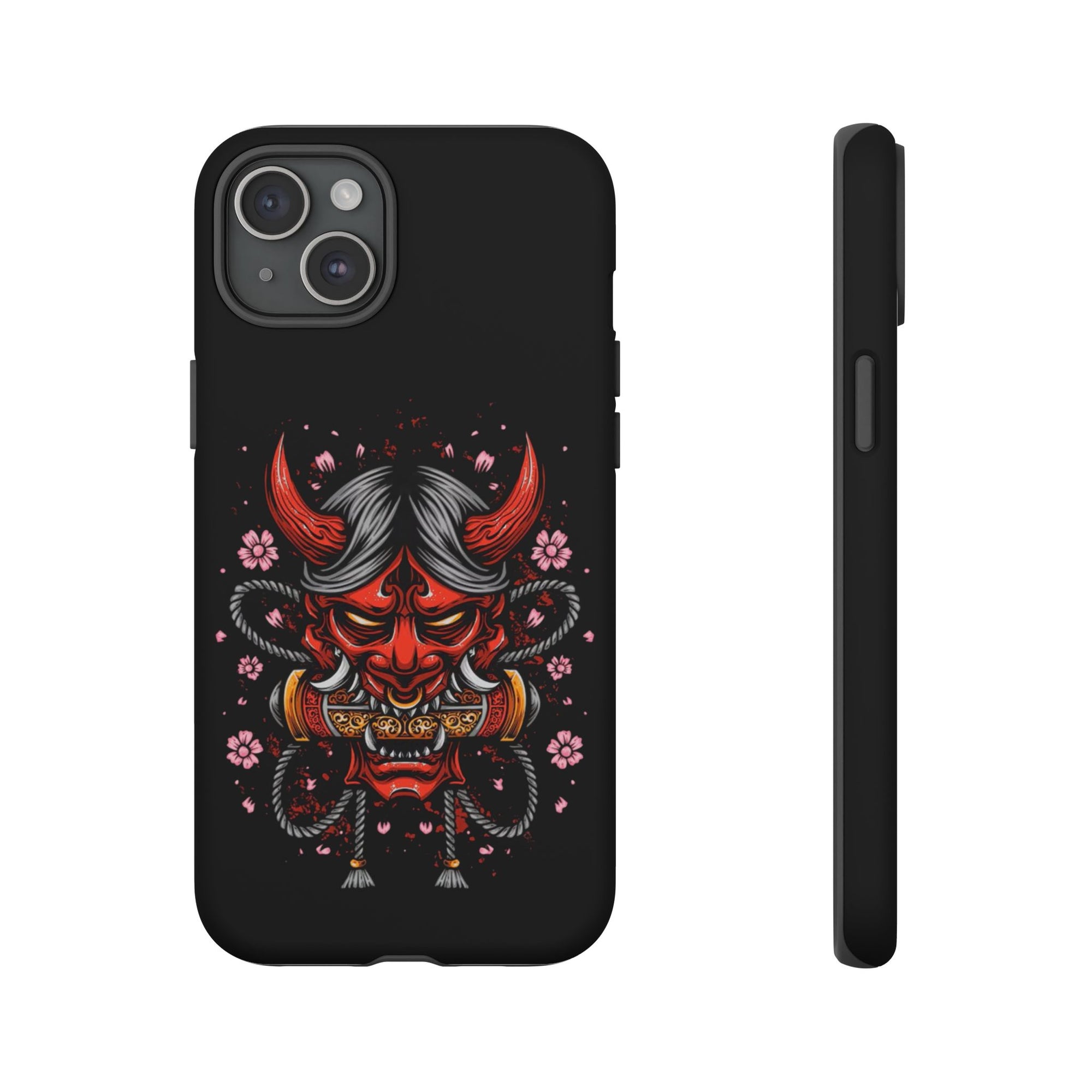 Tough Cases: Fierce Demon Phone Case, Edgy Phone Cover, Protect Your Device, Gift for Anime Fans, Unique Artwork Case