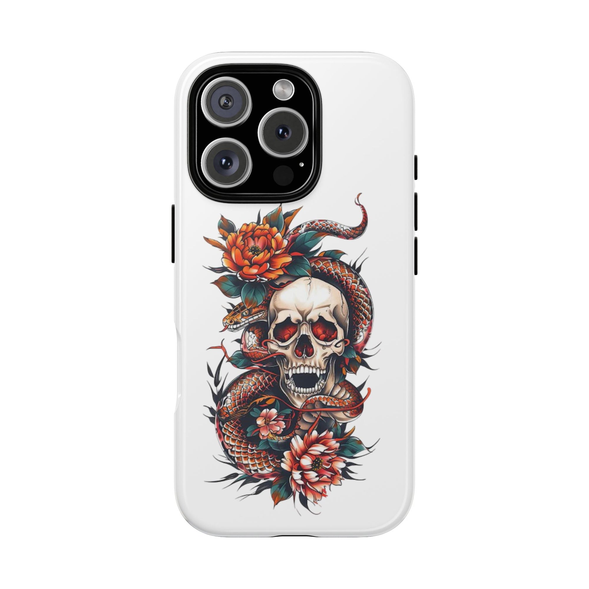 Tough Cases: Skull and Snake Phone Cases, Edgy Accessories, Alternative Fashion, Quirky Gift Ideas, Gothic Style